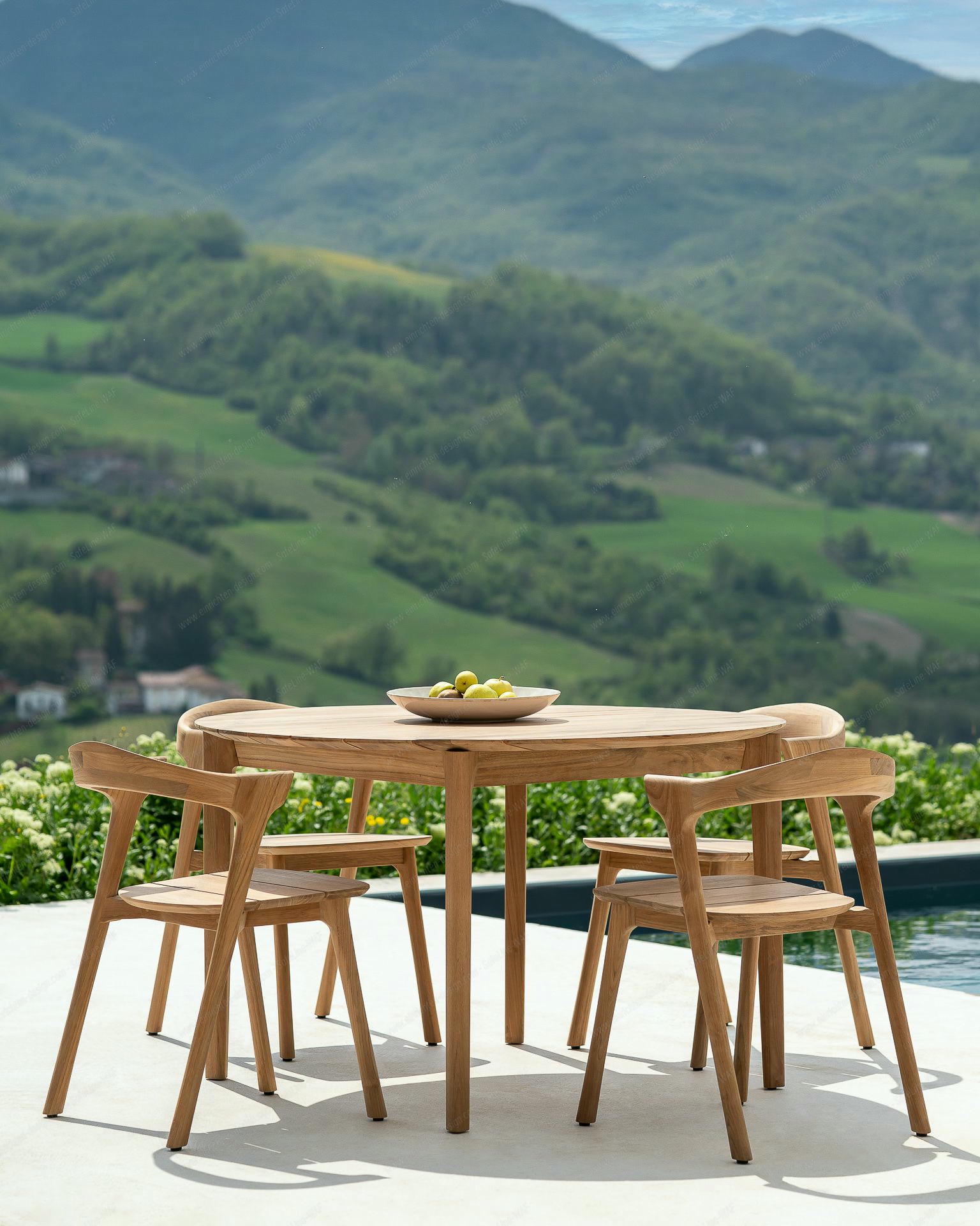 Bok Outdoor Table Round - Teak Ethnicraft
