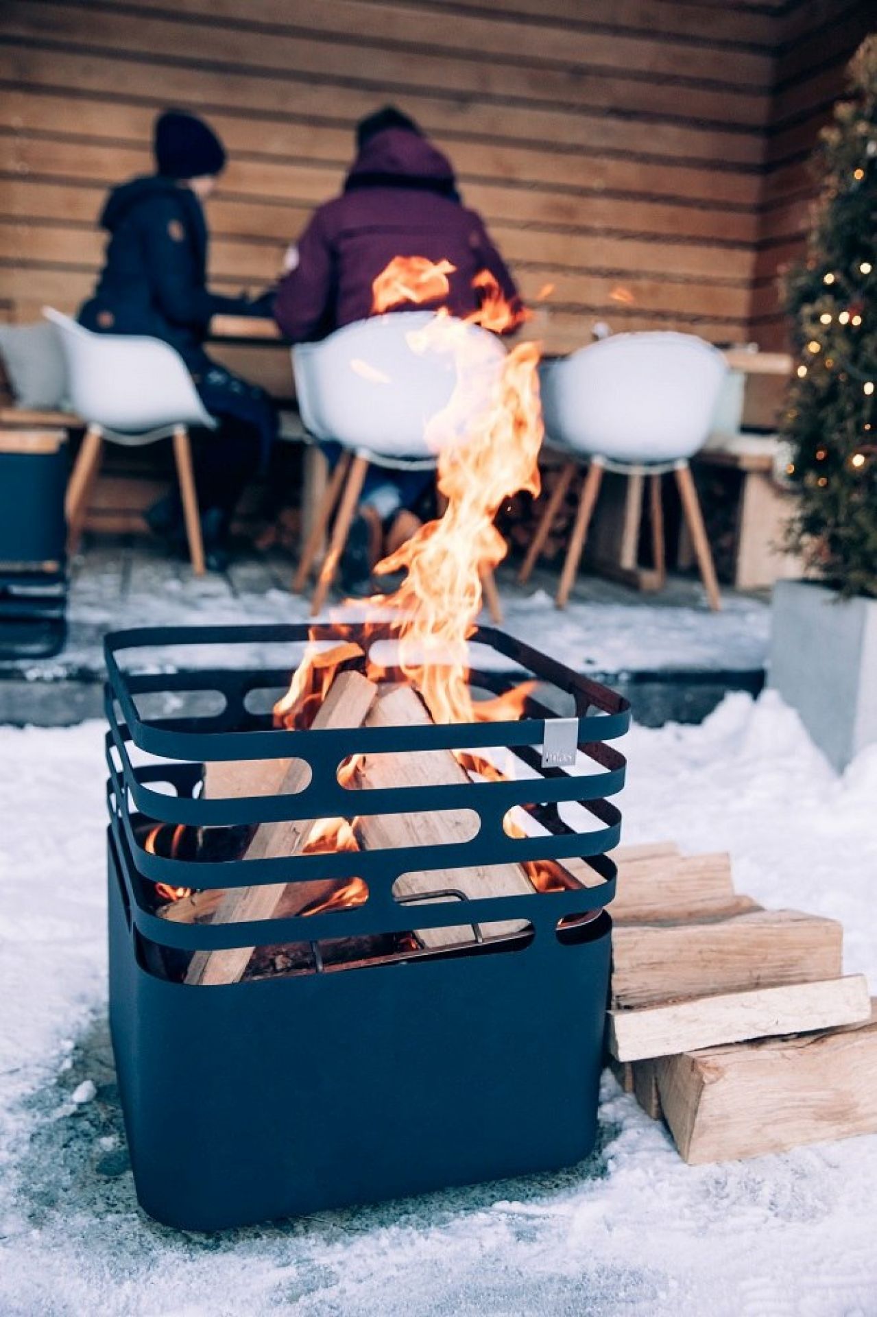 Cube fire basket black höfats Cube fire basket black höfats