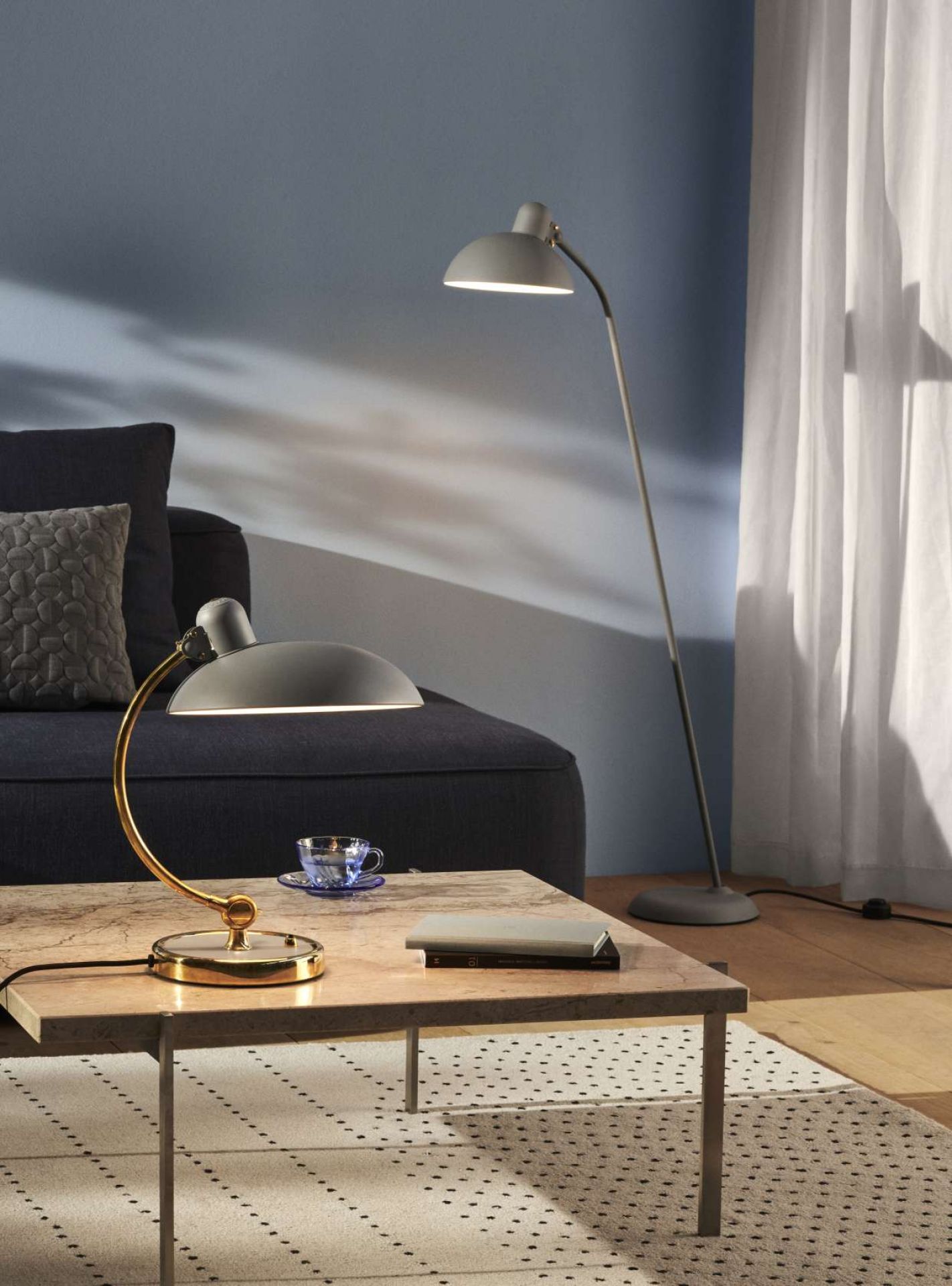 6631 T Luxus Table lamp KAISER idell Fritz Hansen Easy grey