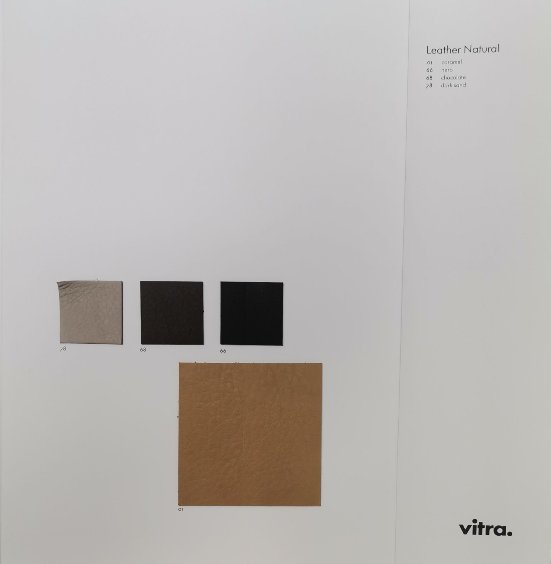 Leather Sample Card leather Natural Vitra
