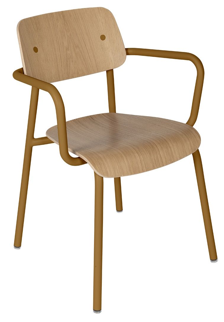 Study Bridge oak armchair Outdoor Fermob