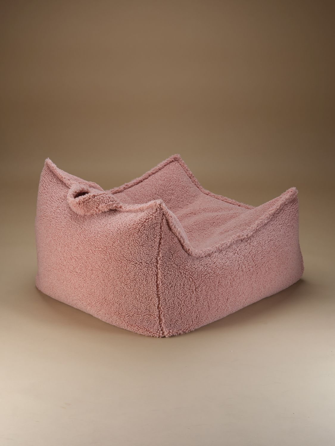 Children's beanbag armchair Teddy fabric Guava Wigiwama