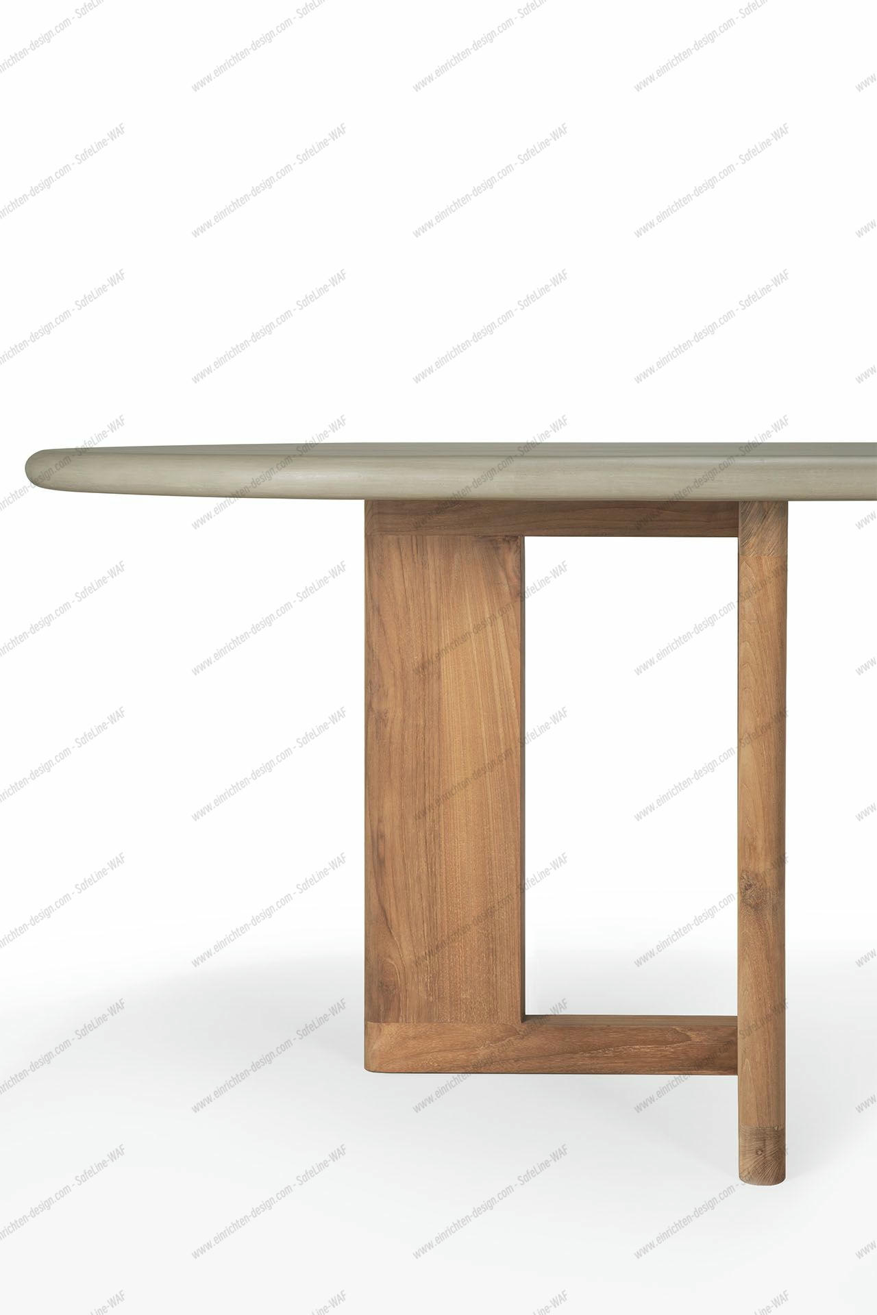 Trestle outdoor dining table Ethnicraft