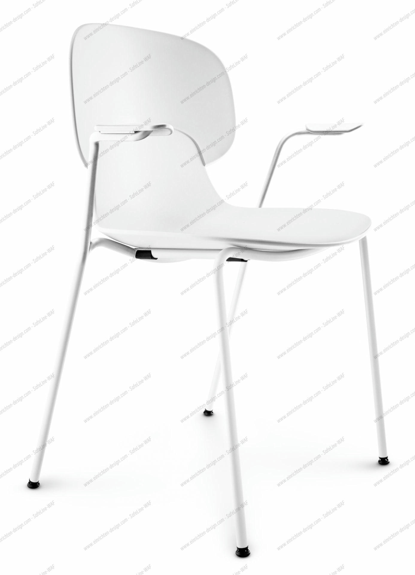 Combo Chair with Armrests - White - Unupholstered Eva Solo
