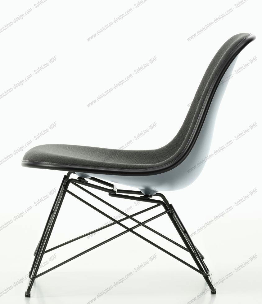 Eames Plastic Side Chair LSR Chair Fully upholstered Vitra