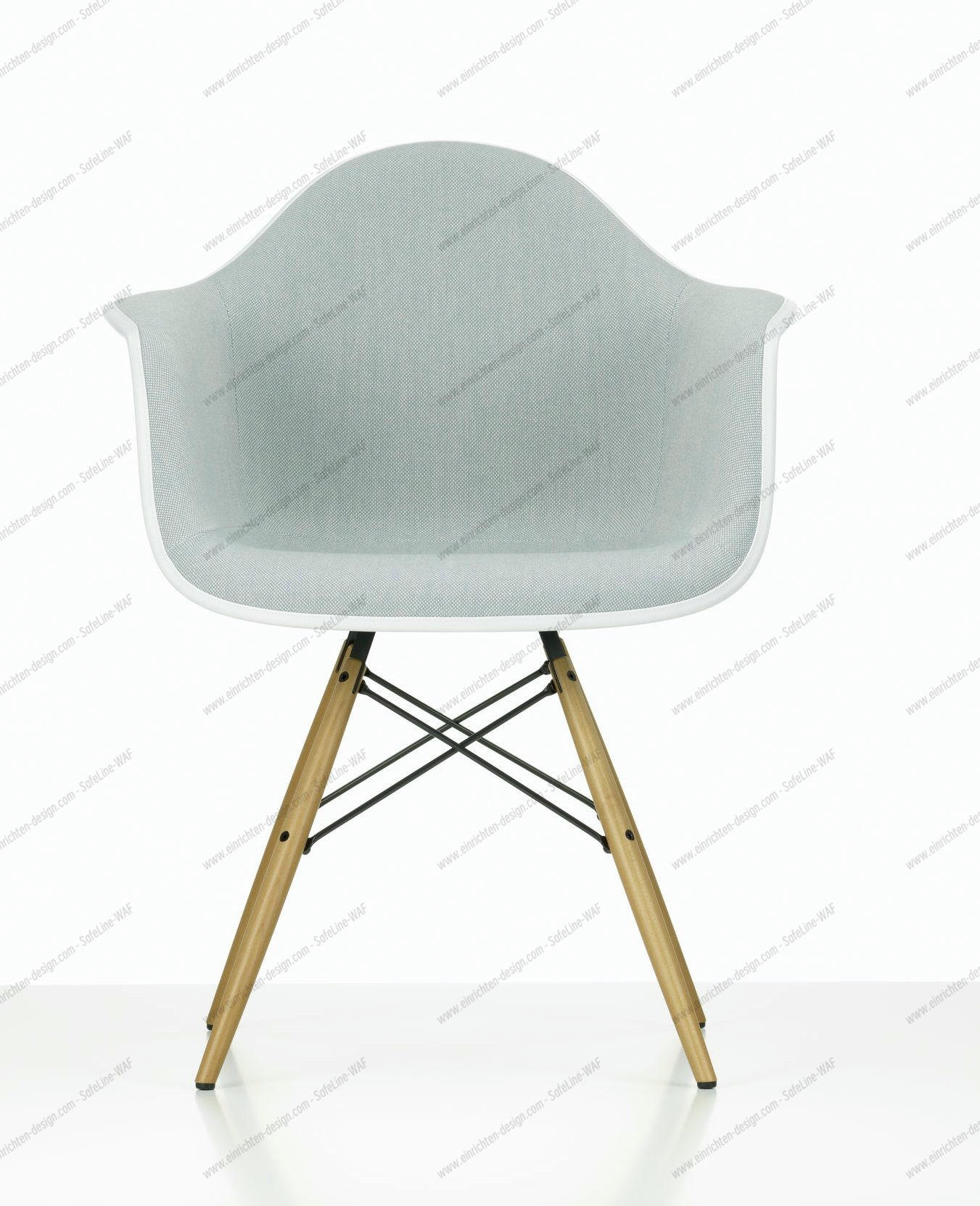 Eames Plastic Arm Chair DAW Chair Fully upholstered Vitra