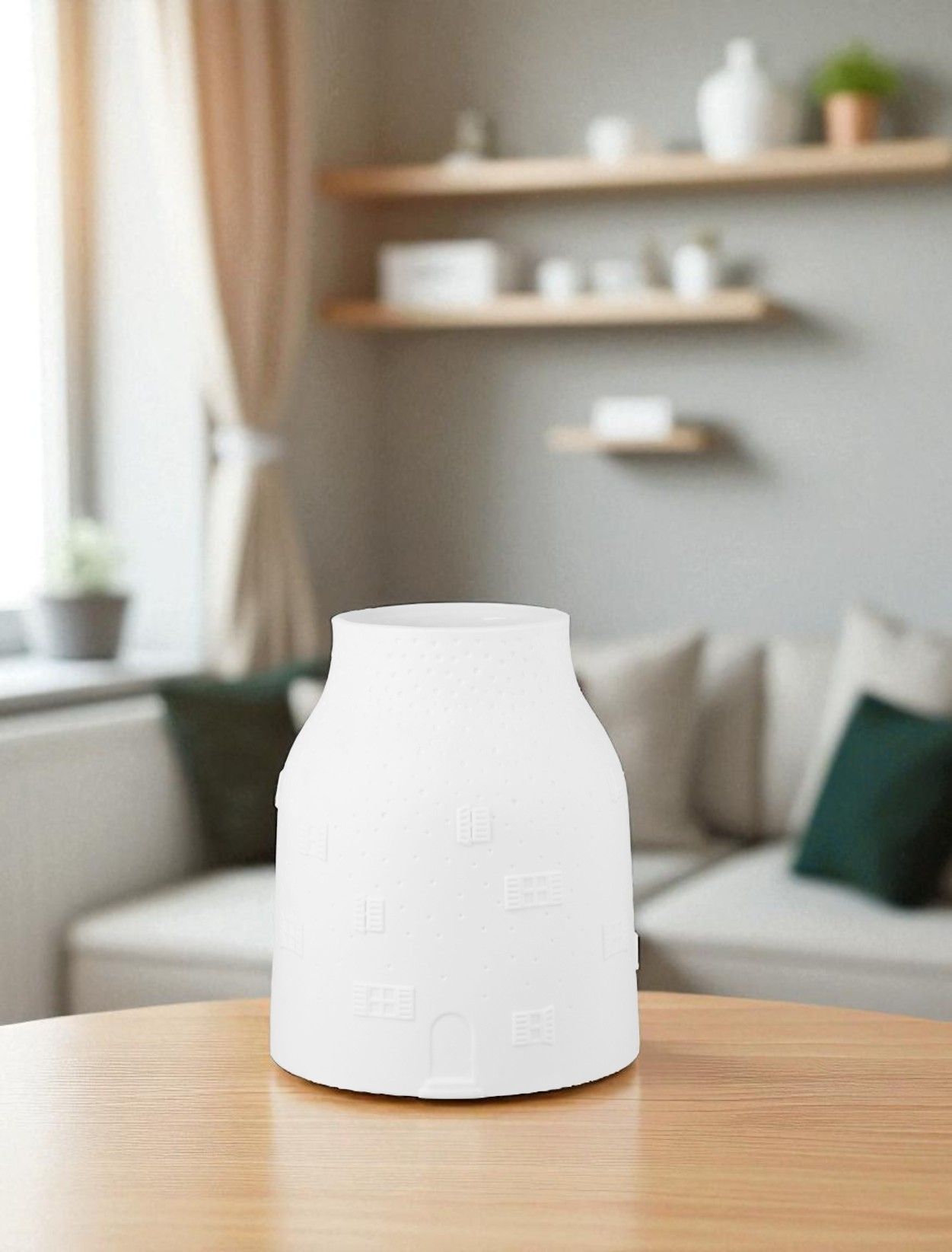 Vase Winter House Small Wheels