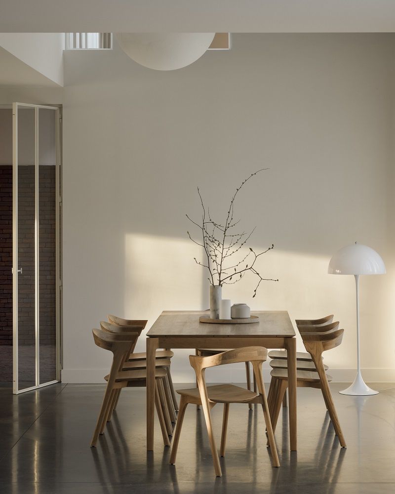 Bok Extendable Table Oak Rectangular Ethnicraft