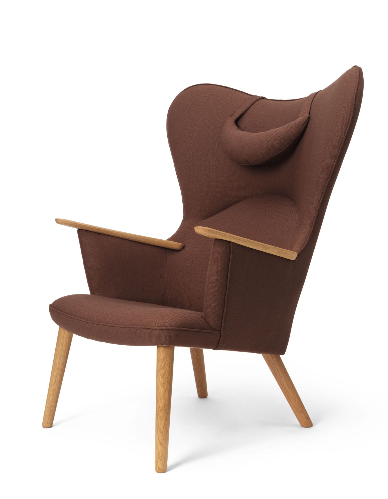 CH78 Umber Mama Bear armchair Carl Hansen & Søn LIMITED ACTION MODEL With cushion - red