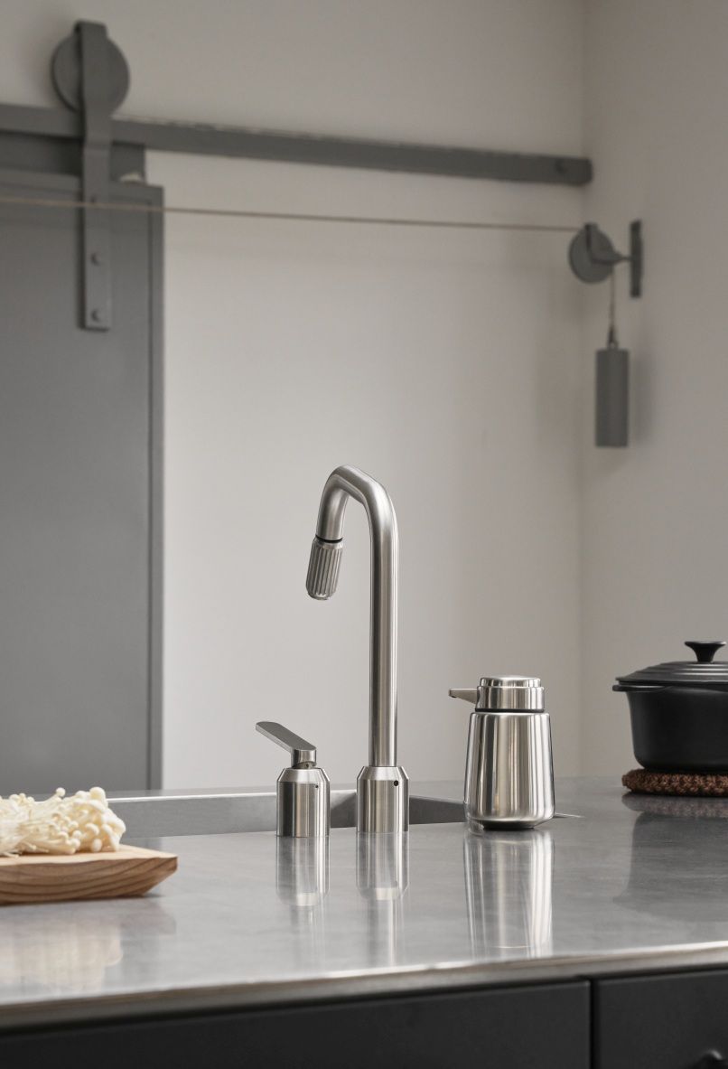 Soap dispenser stainless steel Vipp