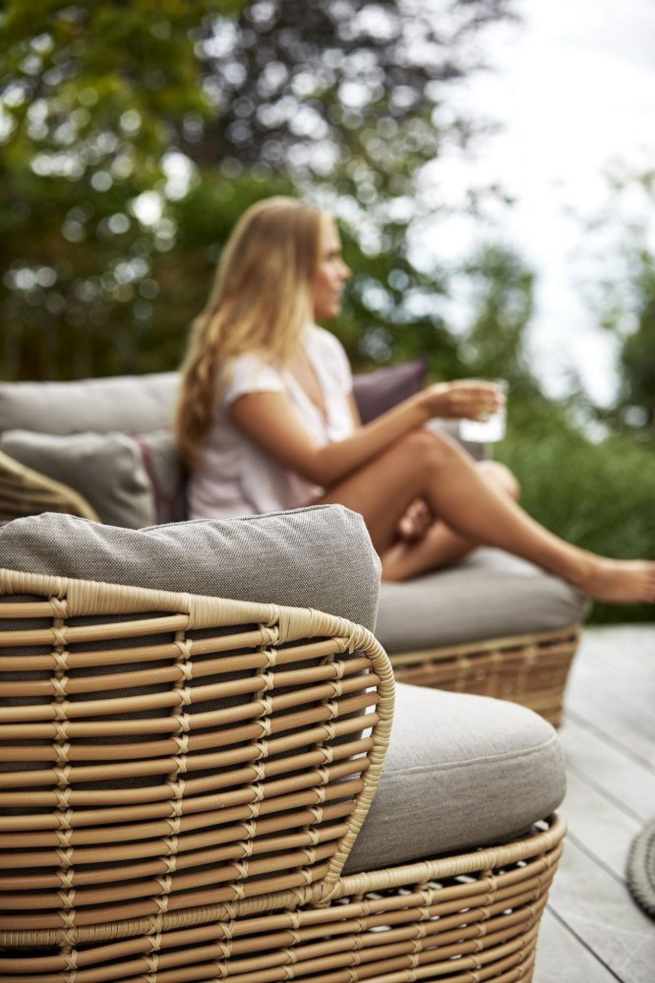 Basket Outdoor Lounge chair Cane-Line