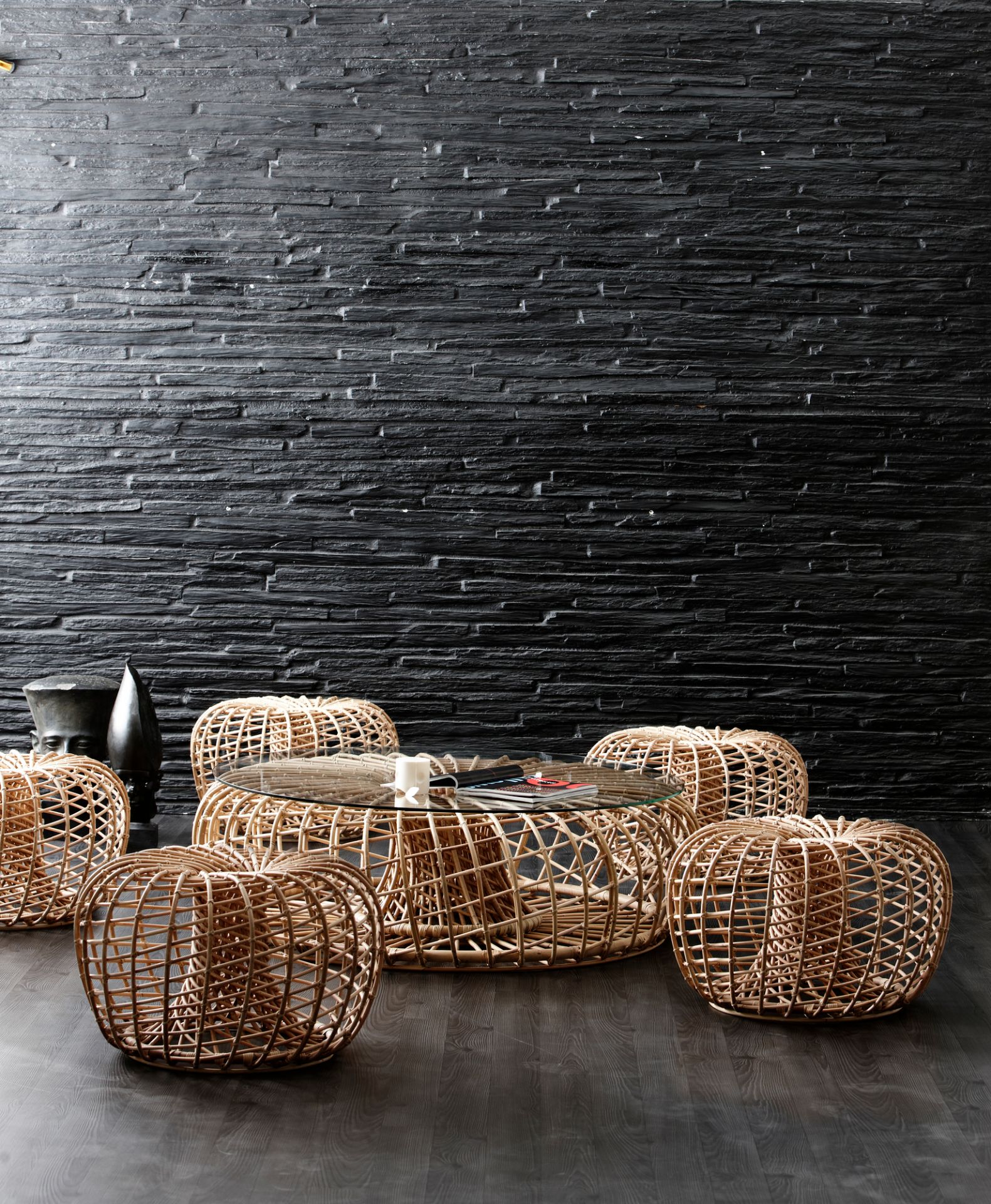 Nest Indoor Stool Cane-Line