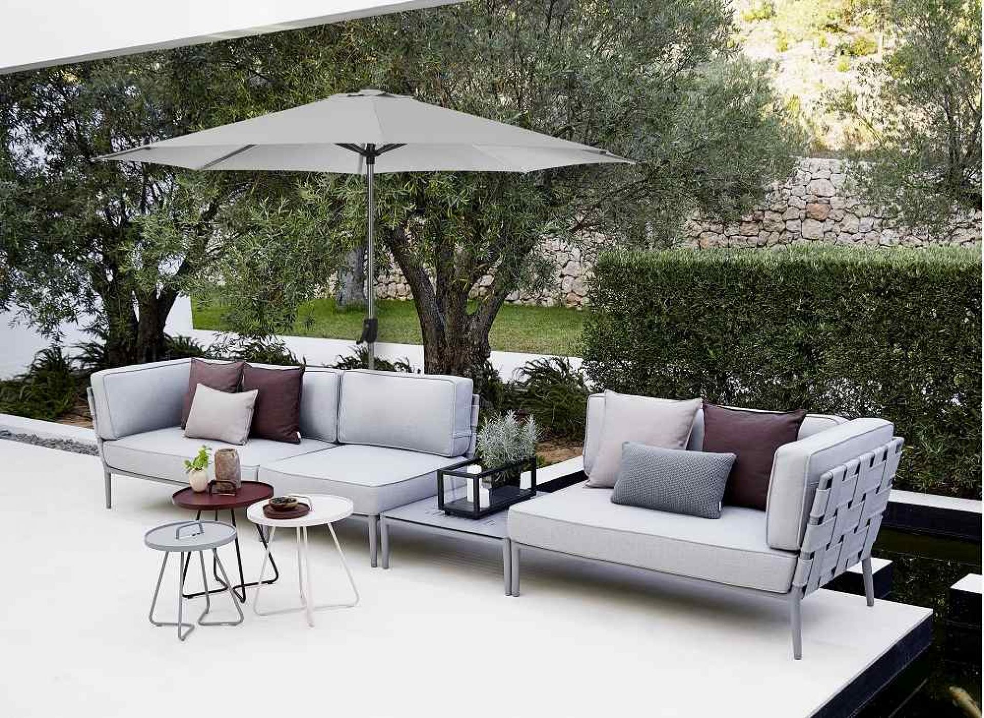 Sunshade Parasol with crank Cane-Line