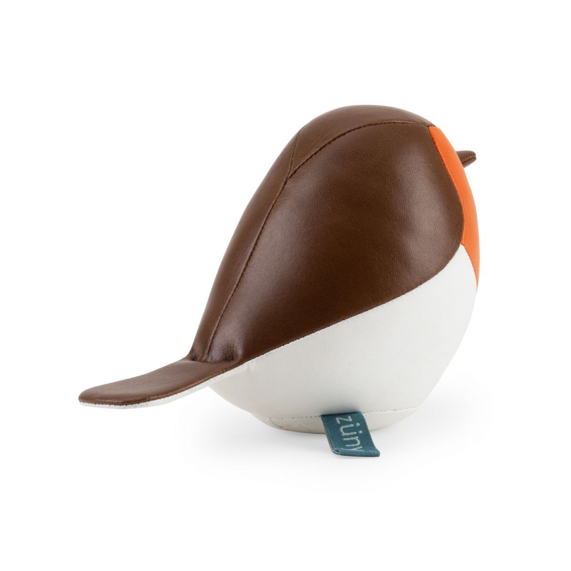 Bird Robin paperweight brown-orange Züny