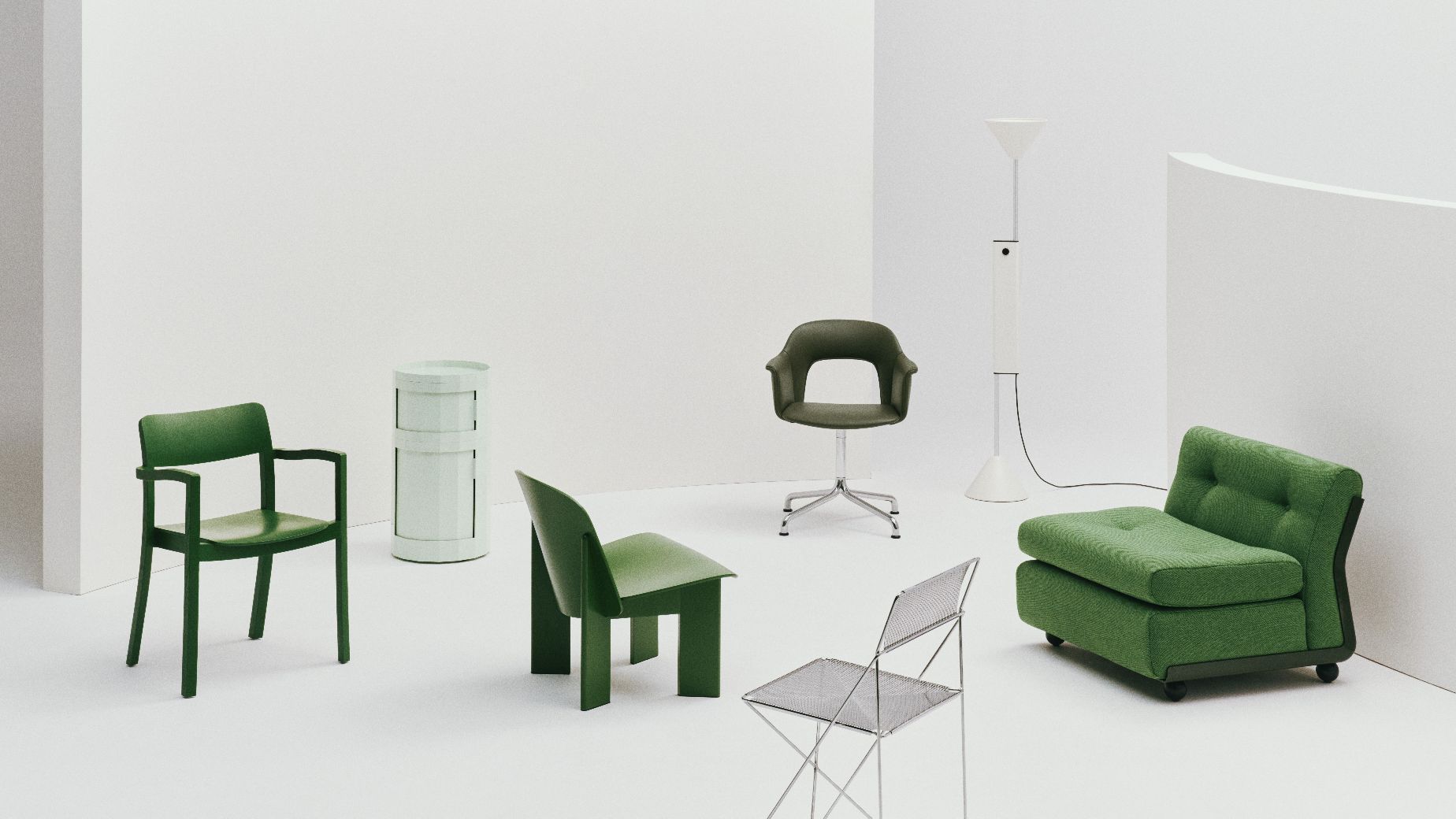 Layout Armchair 254 Armchair 4-star base Hay  