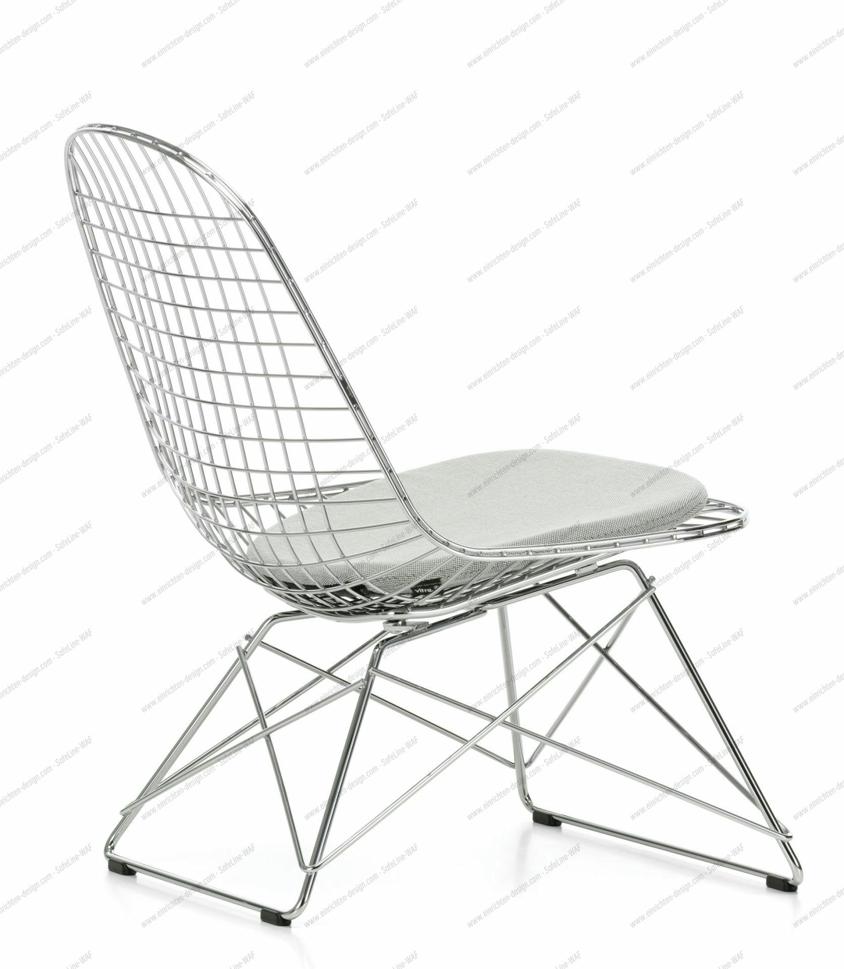 LKR-5 Wire Chair Chair with Seat Cushion Vitra