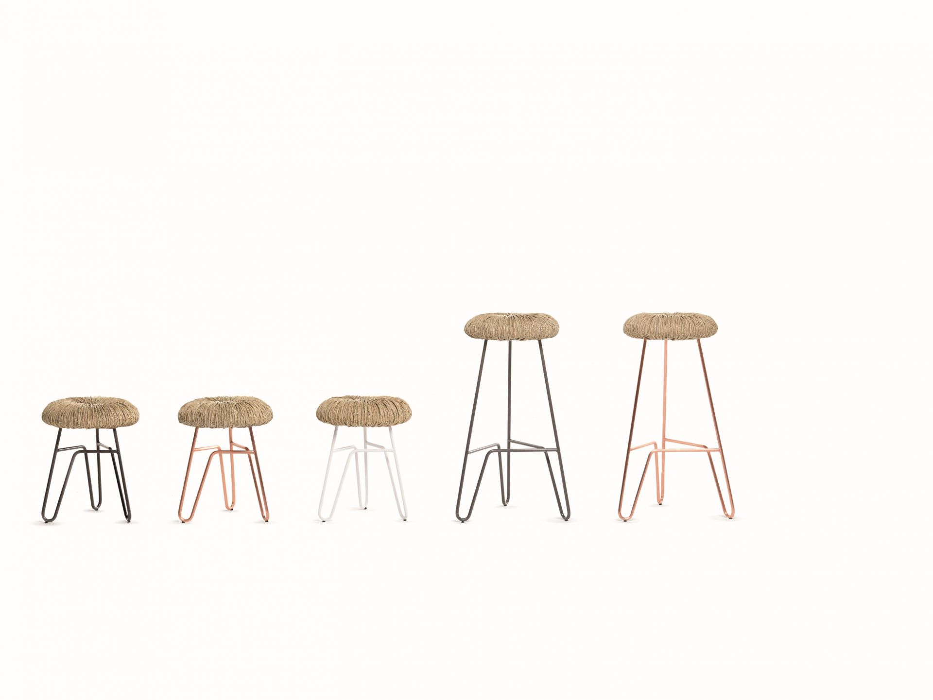 Donut Stool white H45cm Mogg