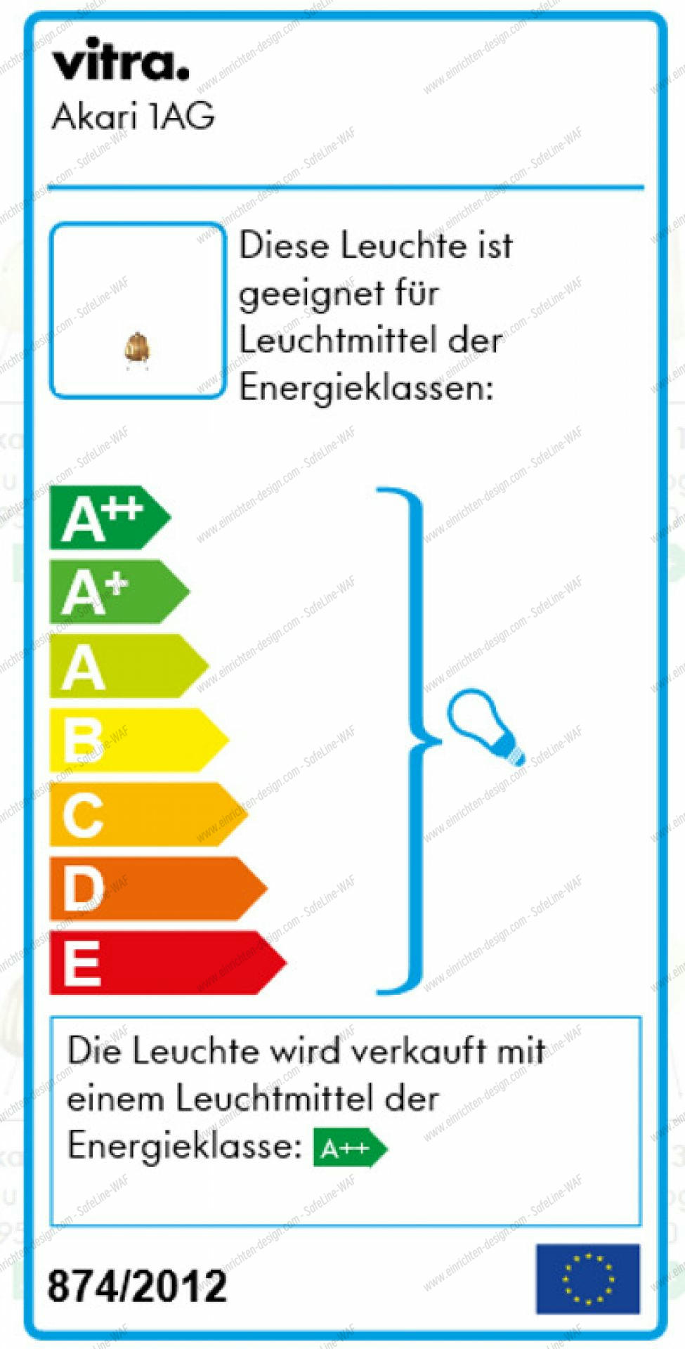 Akari Table lamp 1AG Vitra
