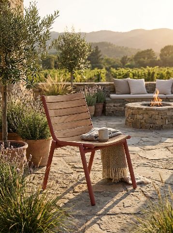 Pilotis Chair Teak Outdoor Fermob