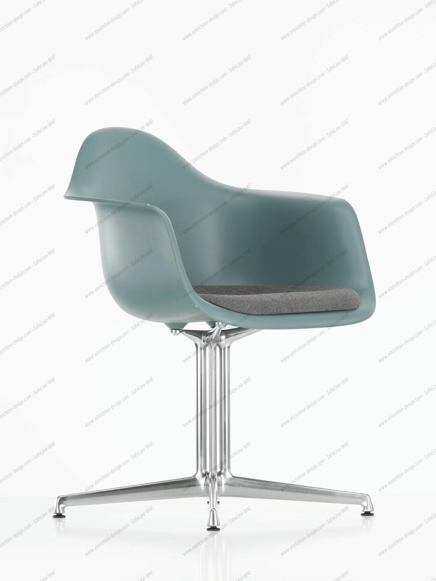 Eames Plastic Arm Chair DAL with seat cushion Vitra