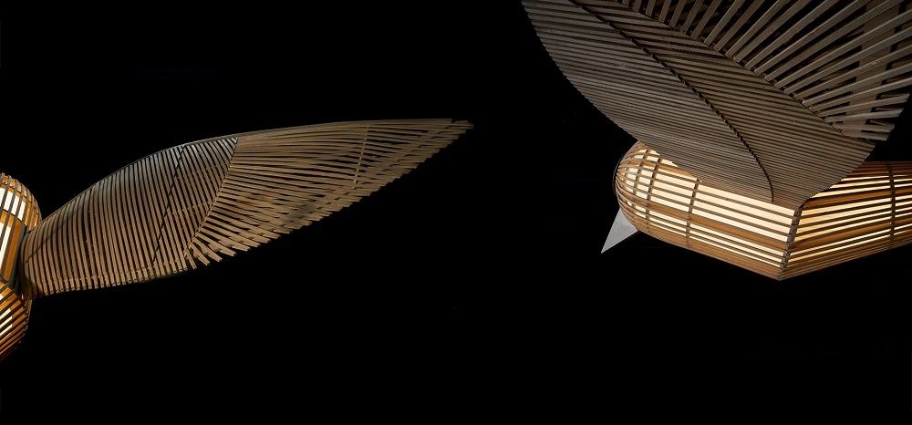 Big Bird / Birdy Suspension Lamp Sculpture LZF Lamps 