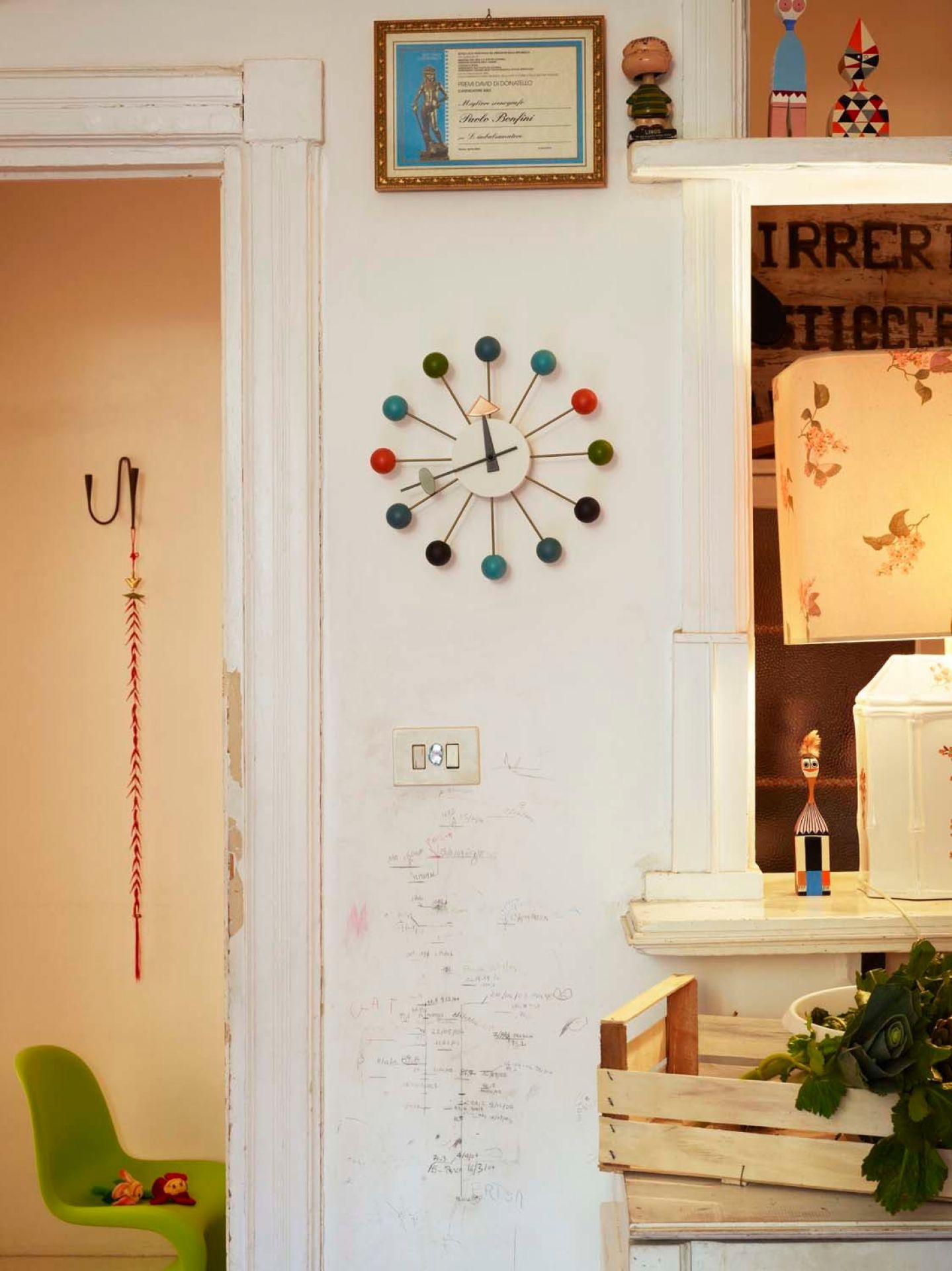 Ball Clock  Wall Clock - multicolour