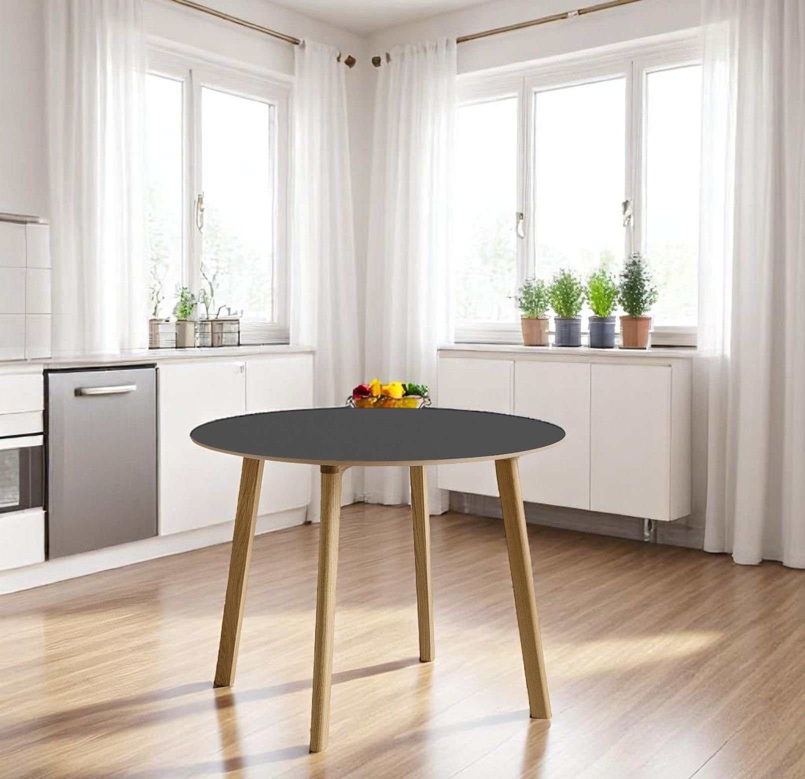 CPH DEUX 220 Table Table Ø98 cm Hay