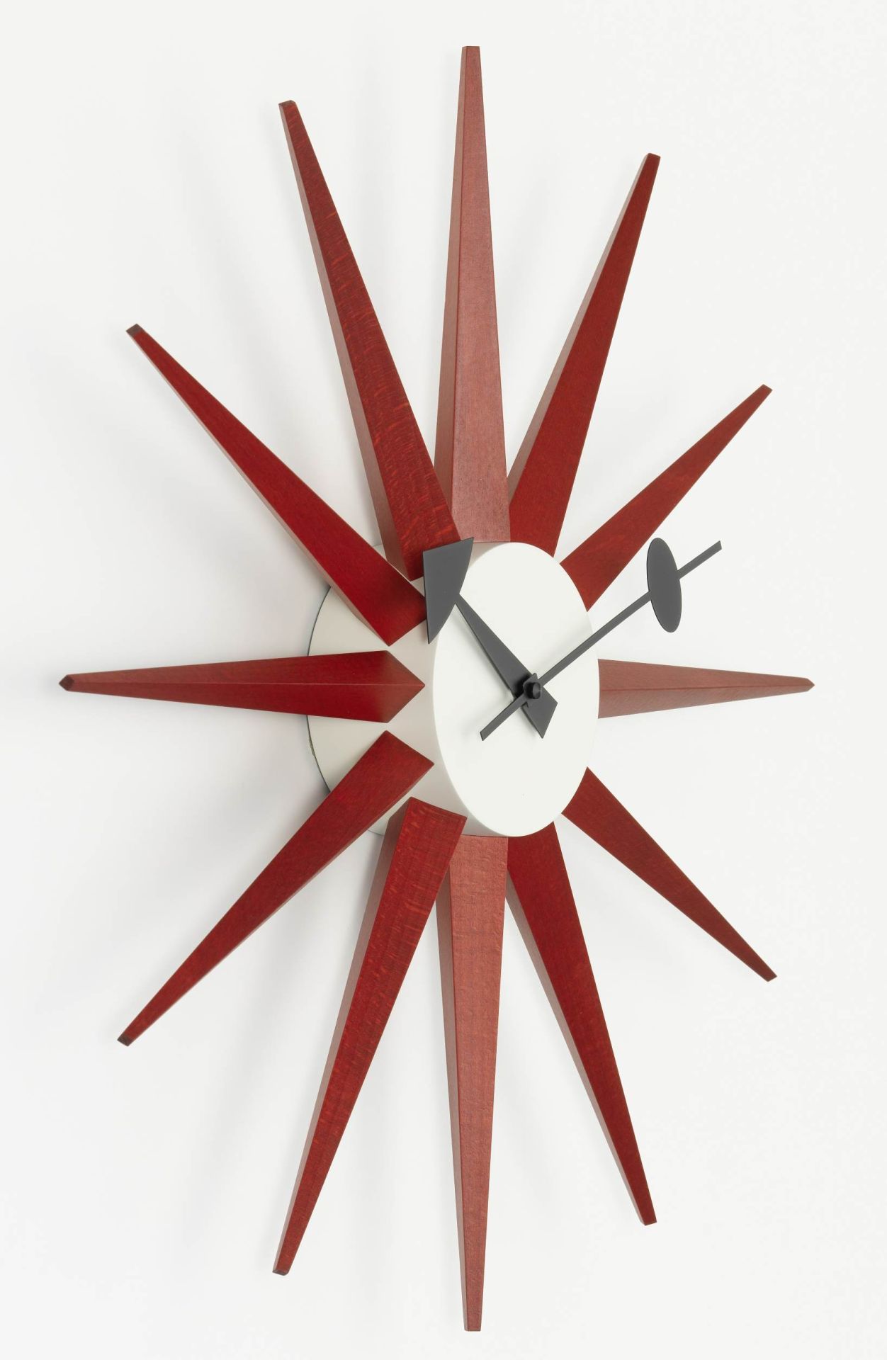 Sunburst Clock Wall Clock - red Vitra