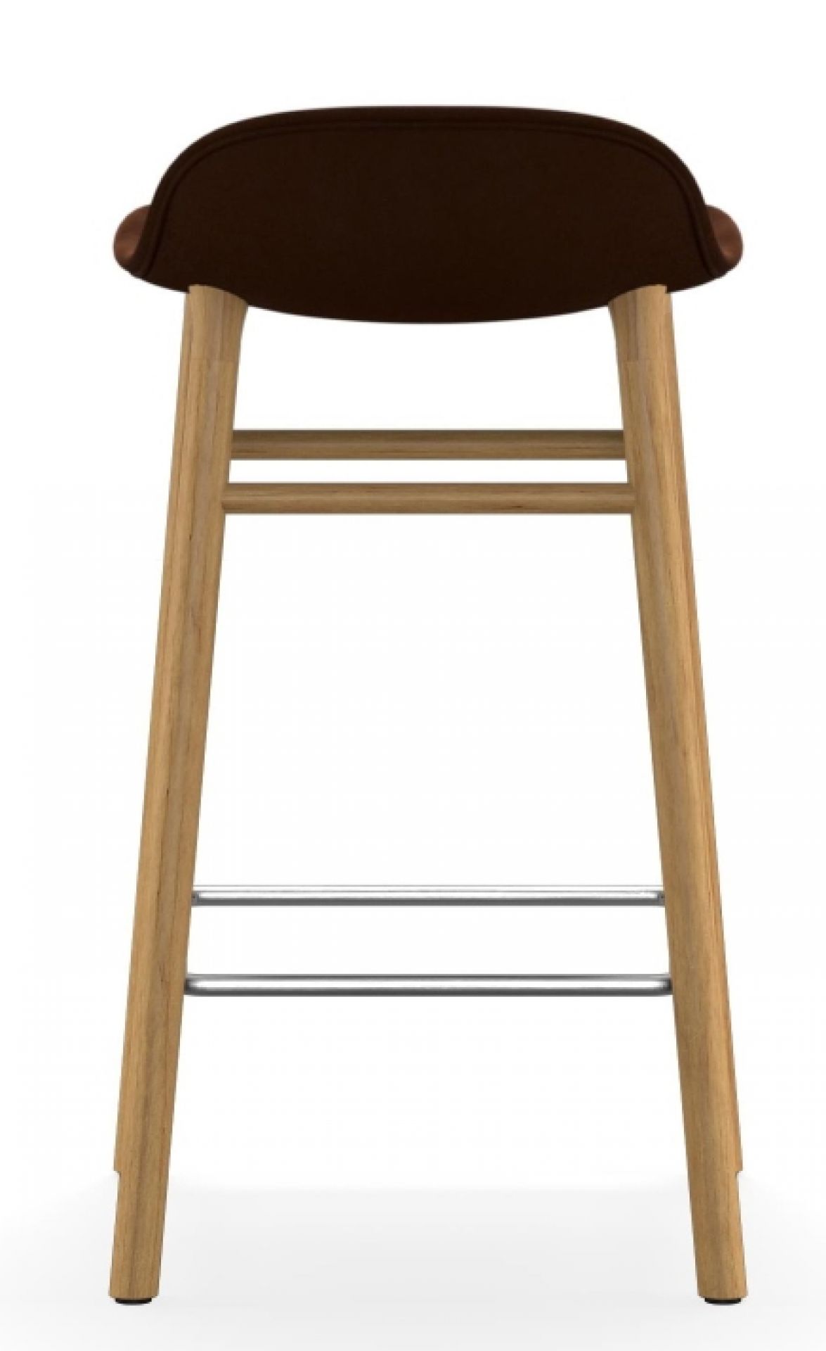 Form Barstool  H 65 cm Oak Upholstered Normann Copenhagen