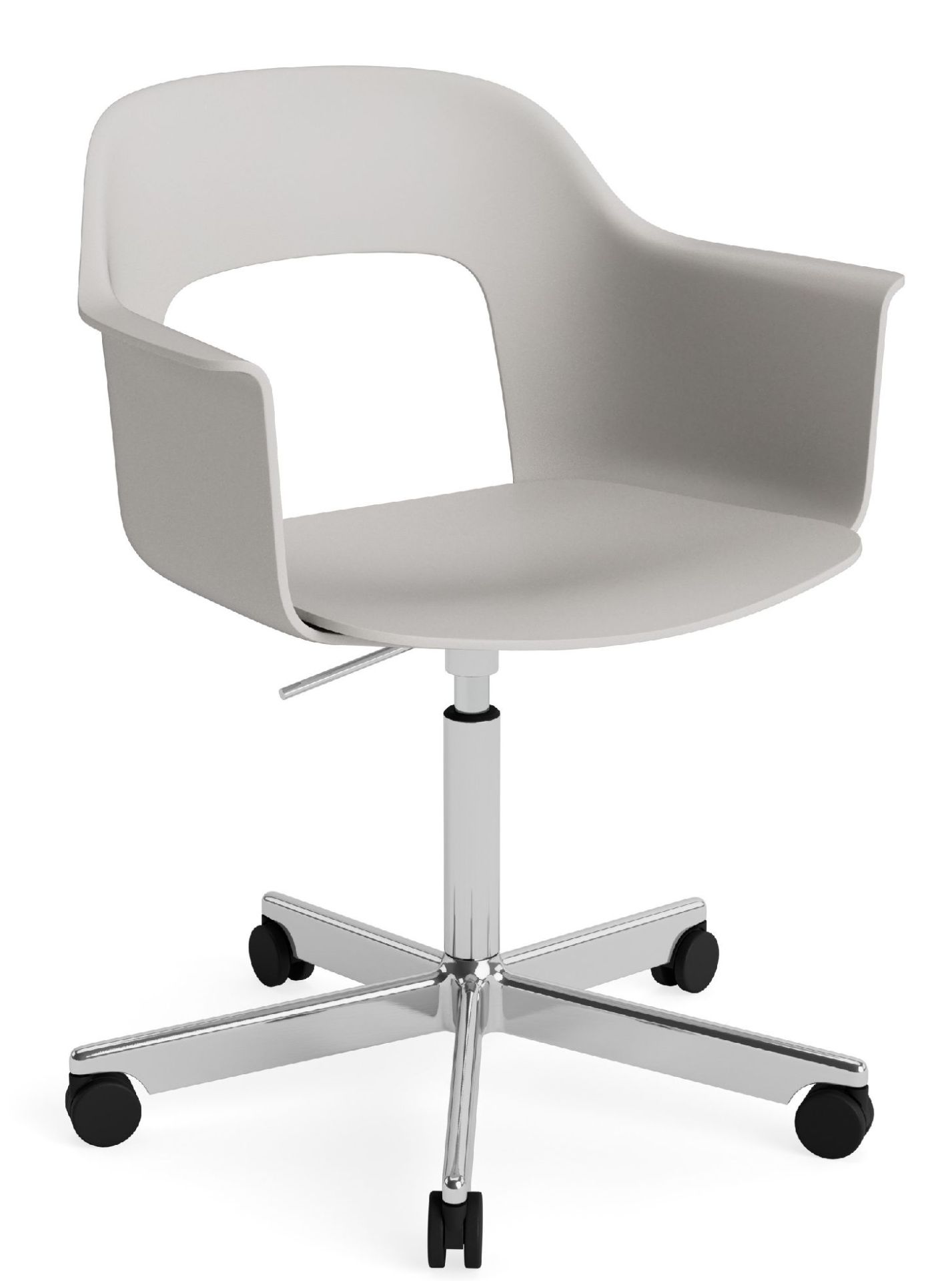 Layout Armchair 241 Armchair 5-star base swivel mechanism with gas spring Hay 