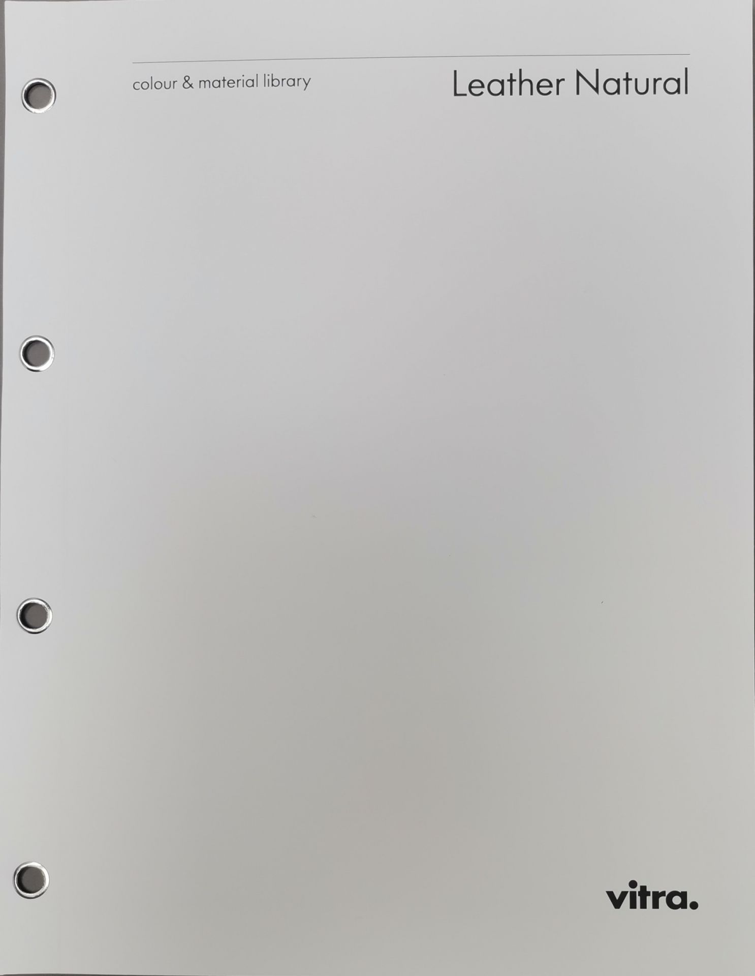 Leather Sample Card leather Natural Vitra