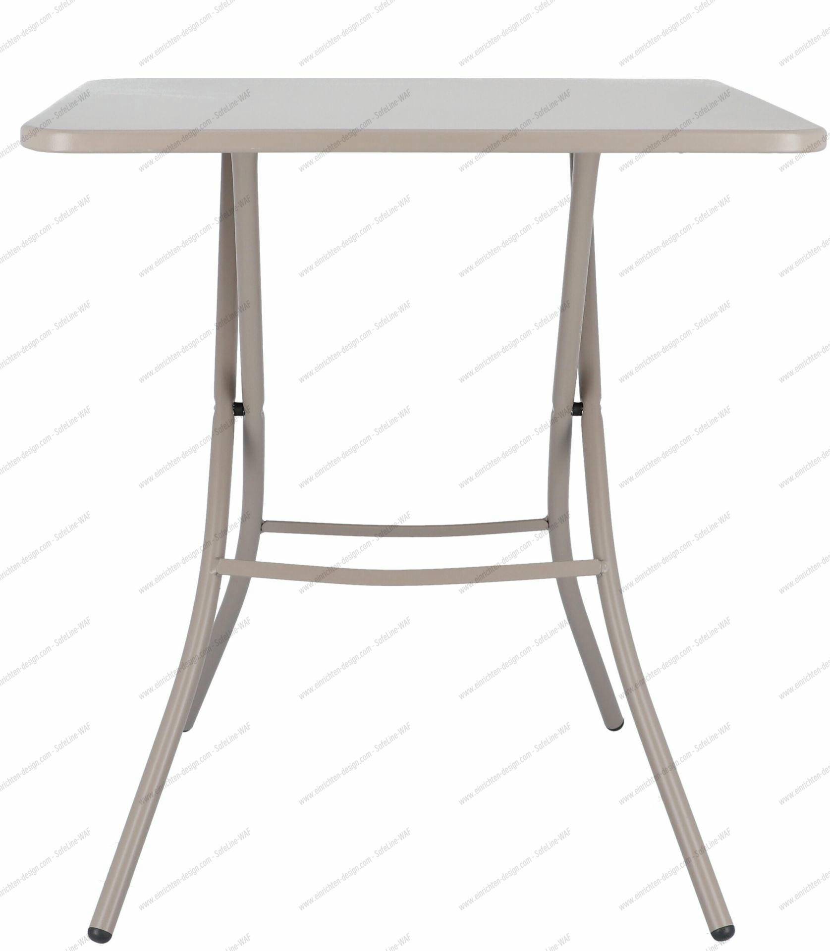 Fiam Sirio Folding Table W 67 x D 67 x H 73 cm Outdoor Jan Kurtz Taupe