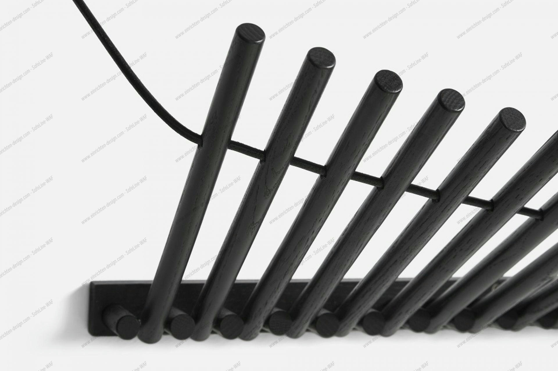 Knaegt Coat Rack Wall wall wardrobe Woud black oak