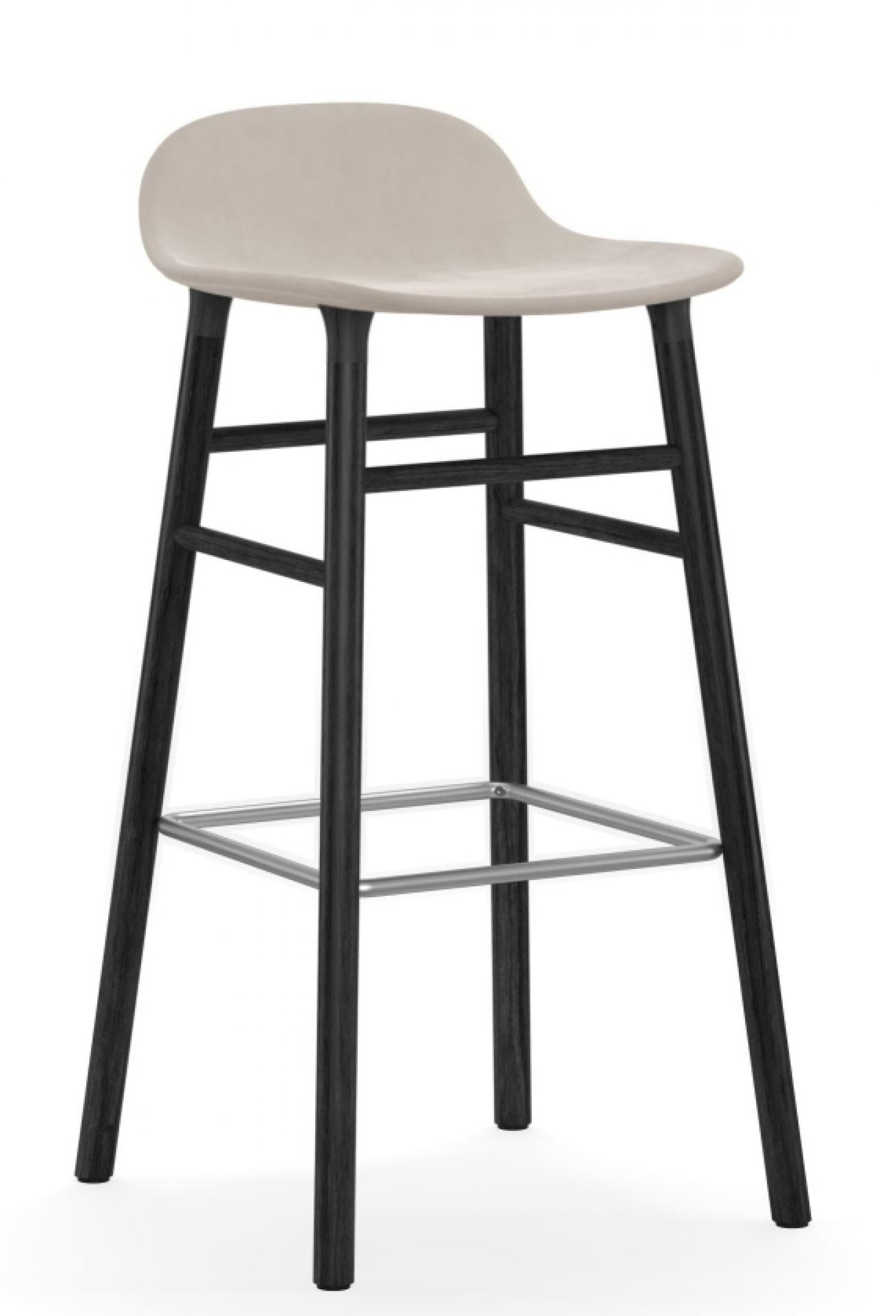 Form Barstool  H 75 cm Oak Upholstered Normann Copenhagen