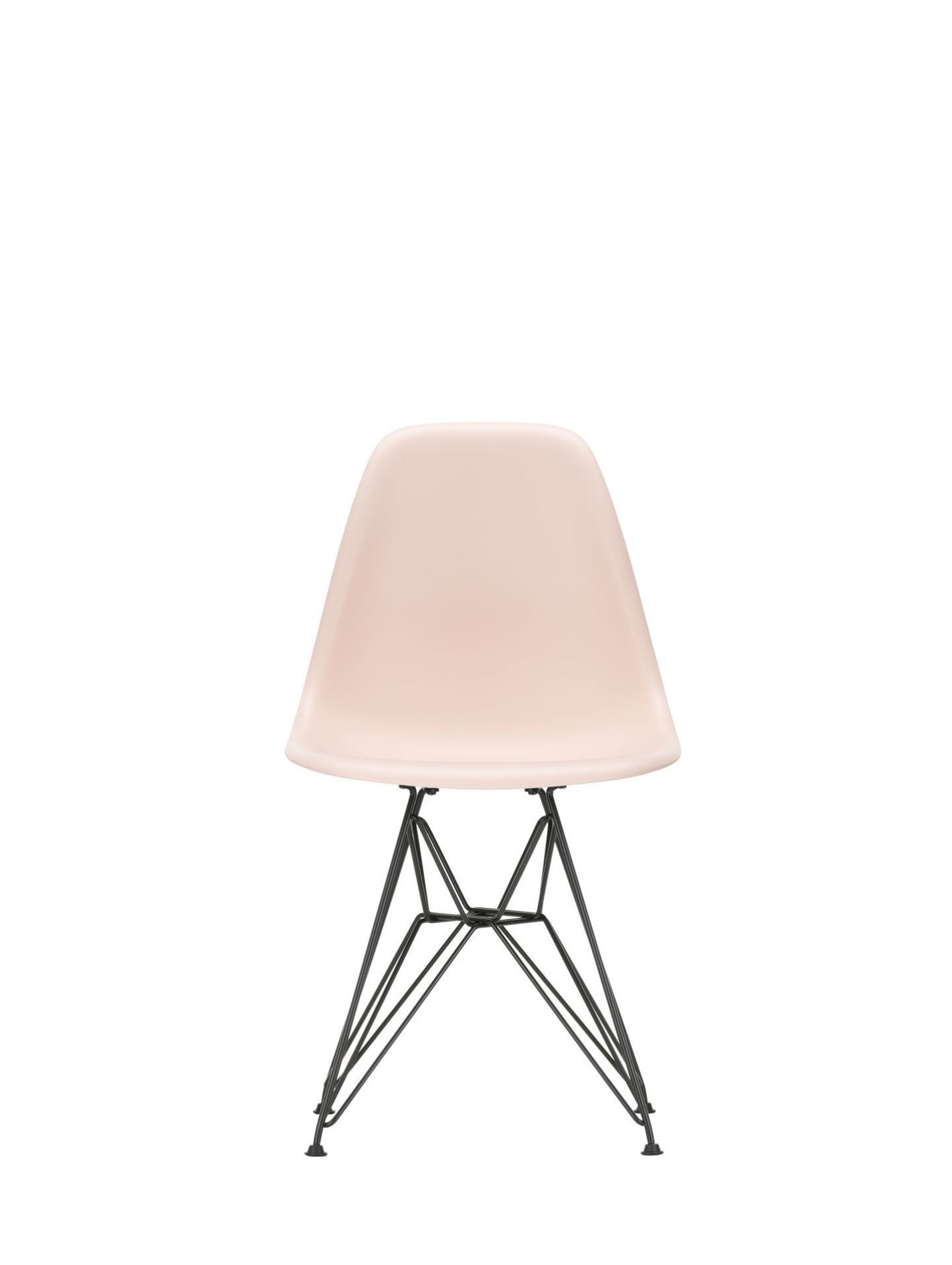 Eames Plastic Side Chair DSR Chair Vitra Chrome Ice Grey