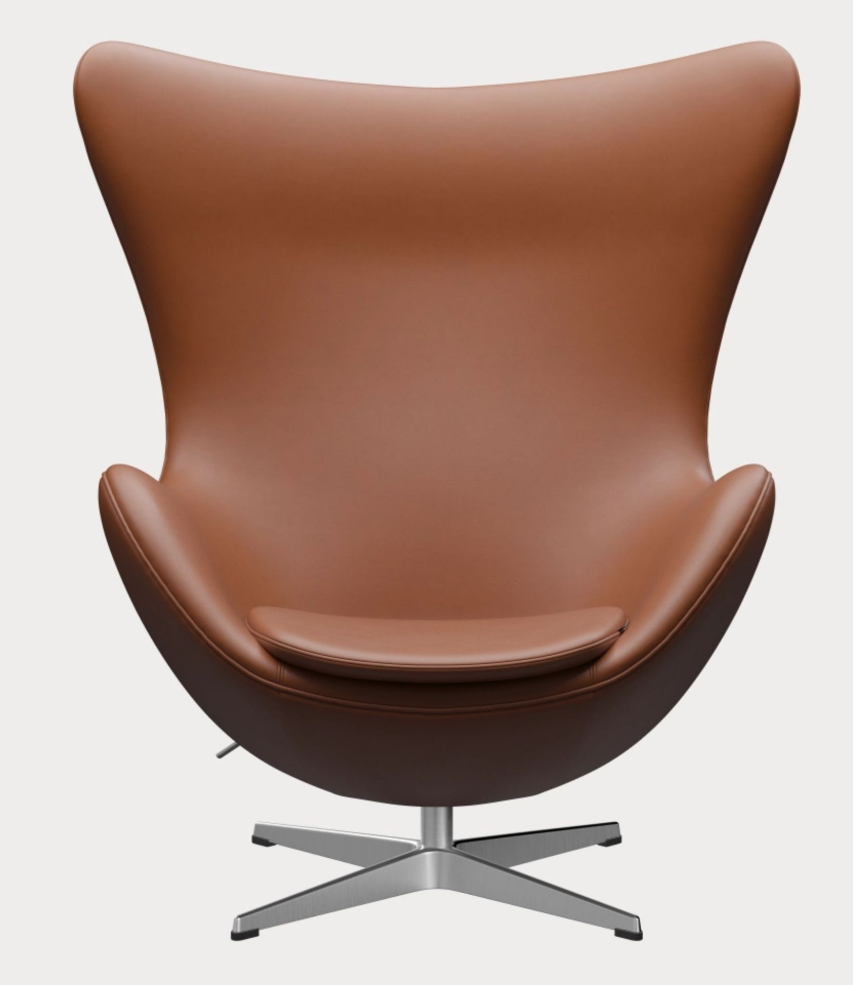 Egg Chair with Stool Action Model Essential Leather Fritz Hansen