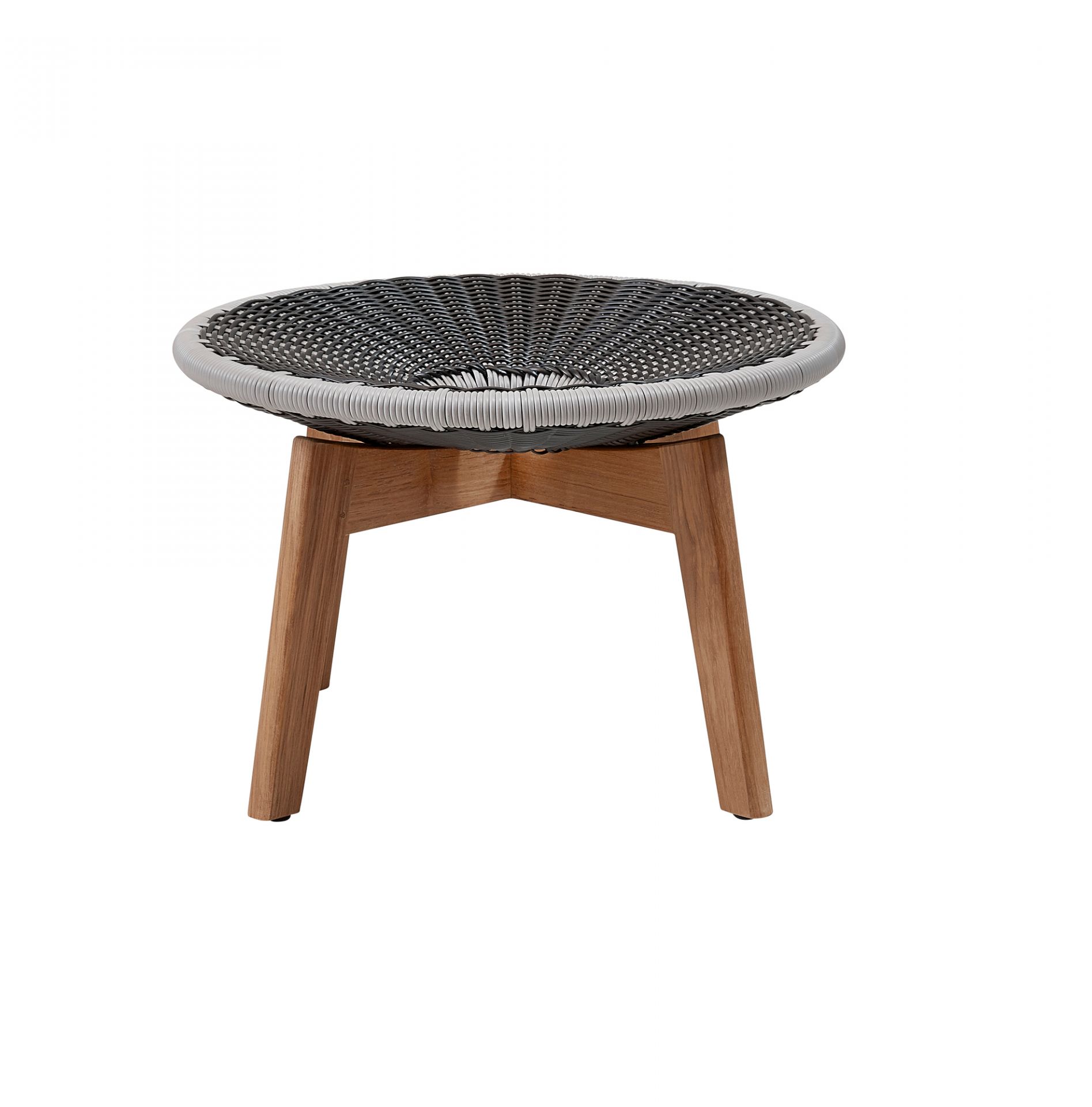 Peacock Outdoor Stool fiber with cushion Cane-Line light gray
