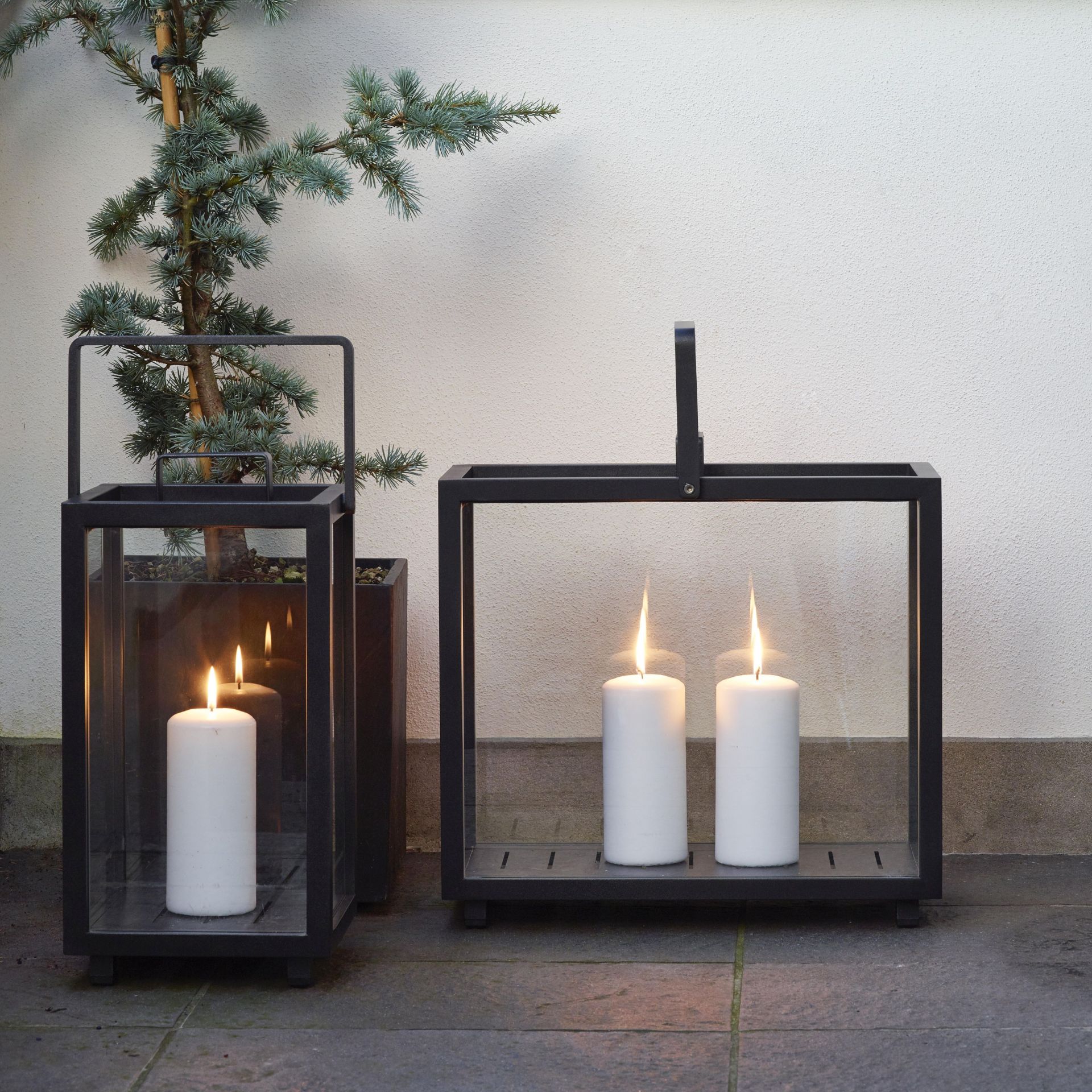 Lighthouse Lantern Rectangular Teak Cane-Line