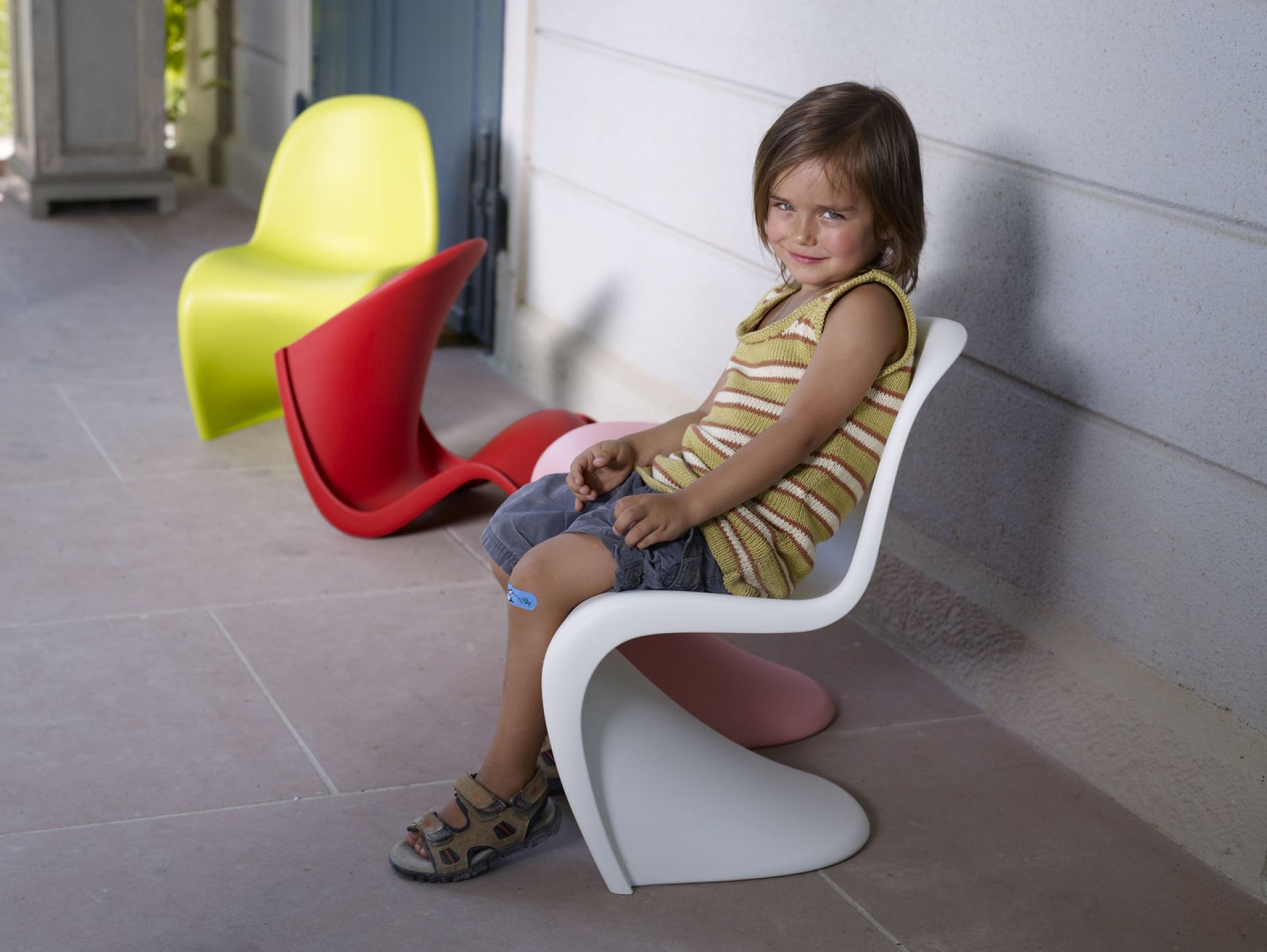 Panton Junior Chair Vitra - QUICK SHIP Soft mint