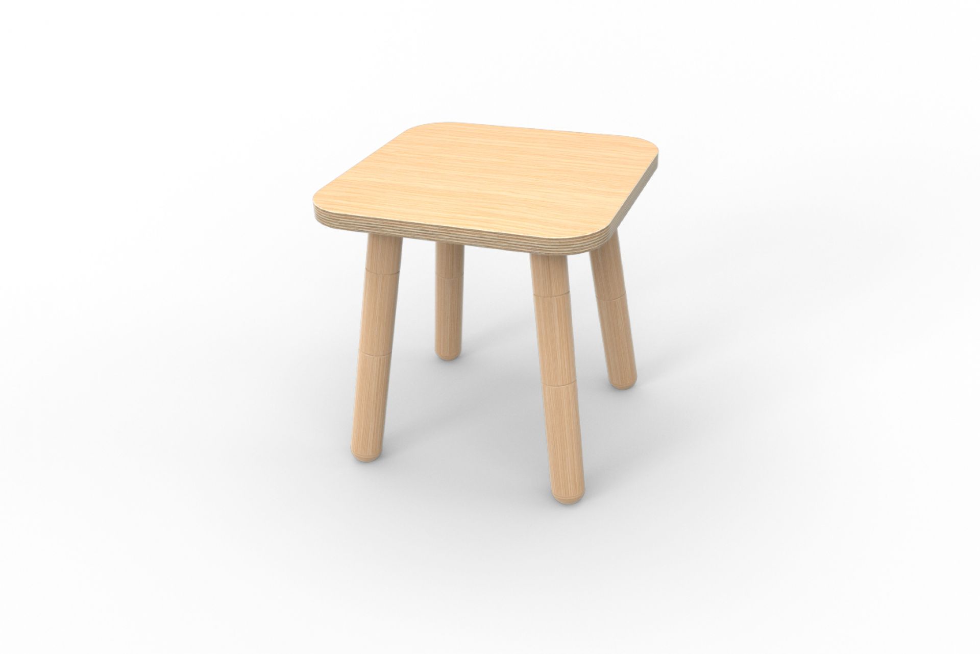 Growing Table stool beech Pure Position