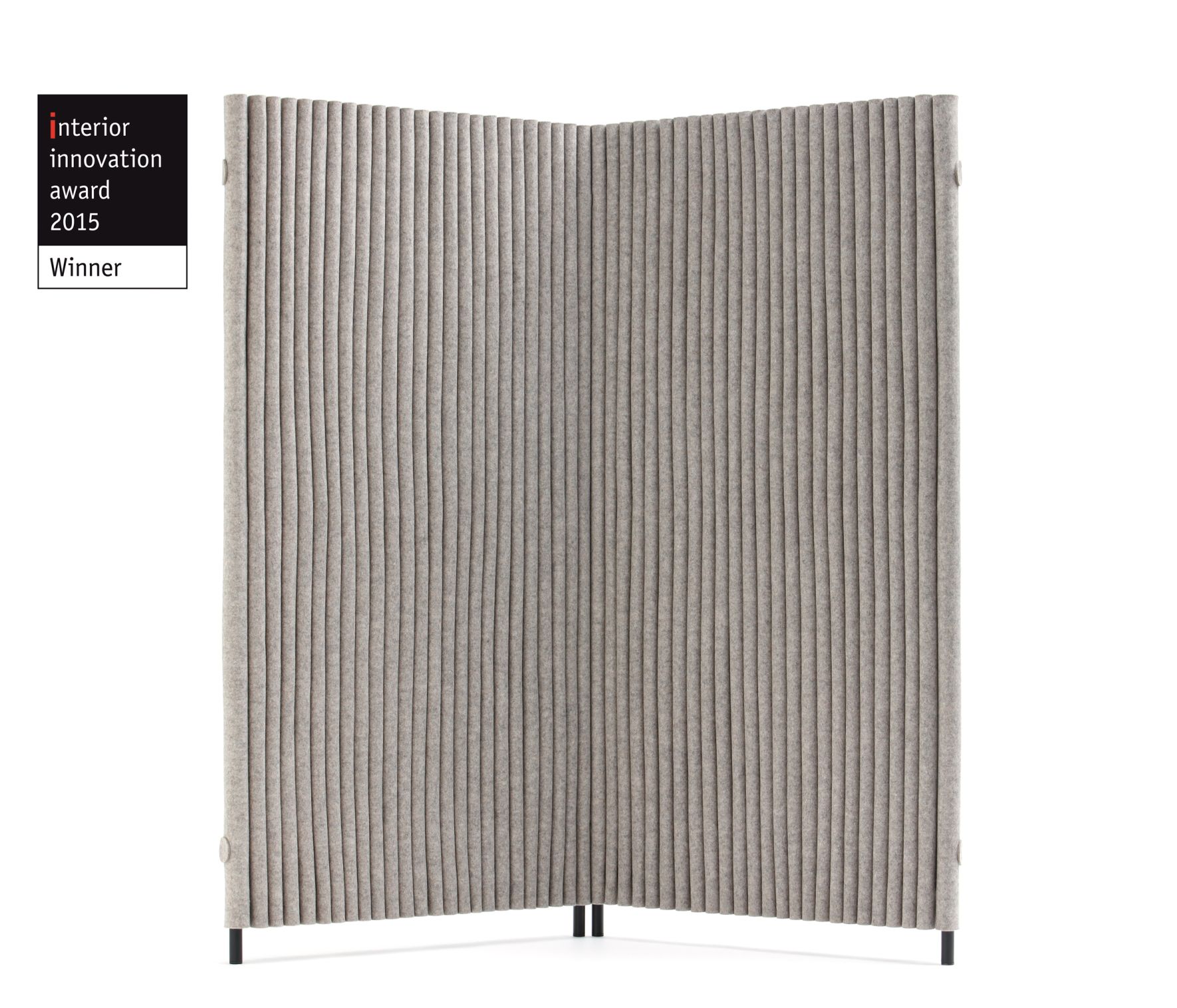 Wave screen 2 elements with 2 plate feet incl. 2 connectors Hey Sign