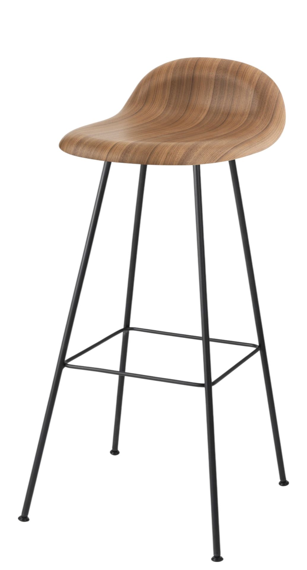 3D bar stool 75 wood Gubi