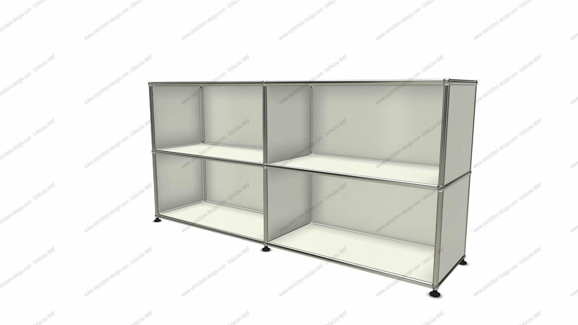USM Haller Sideboard offen mit vier Fächern beige