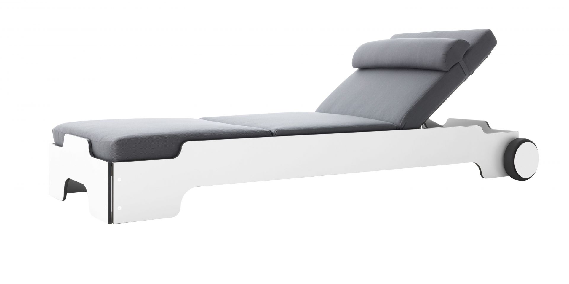 Solara Stacking Lounger incl. Wheels and Upholstery Outdoor Müller Möbelwerkstätten
