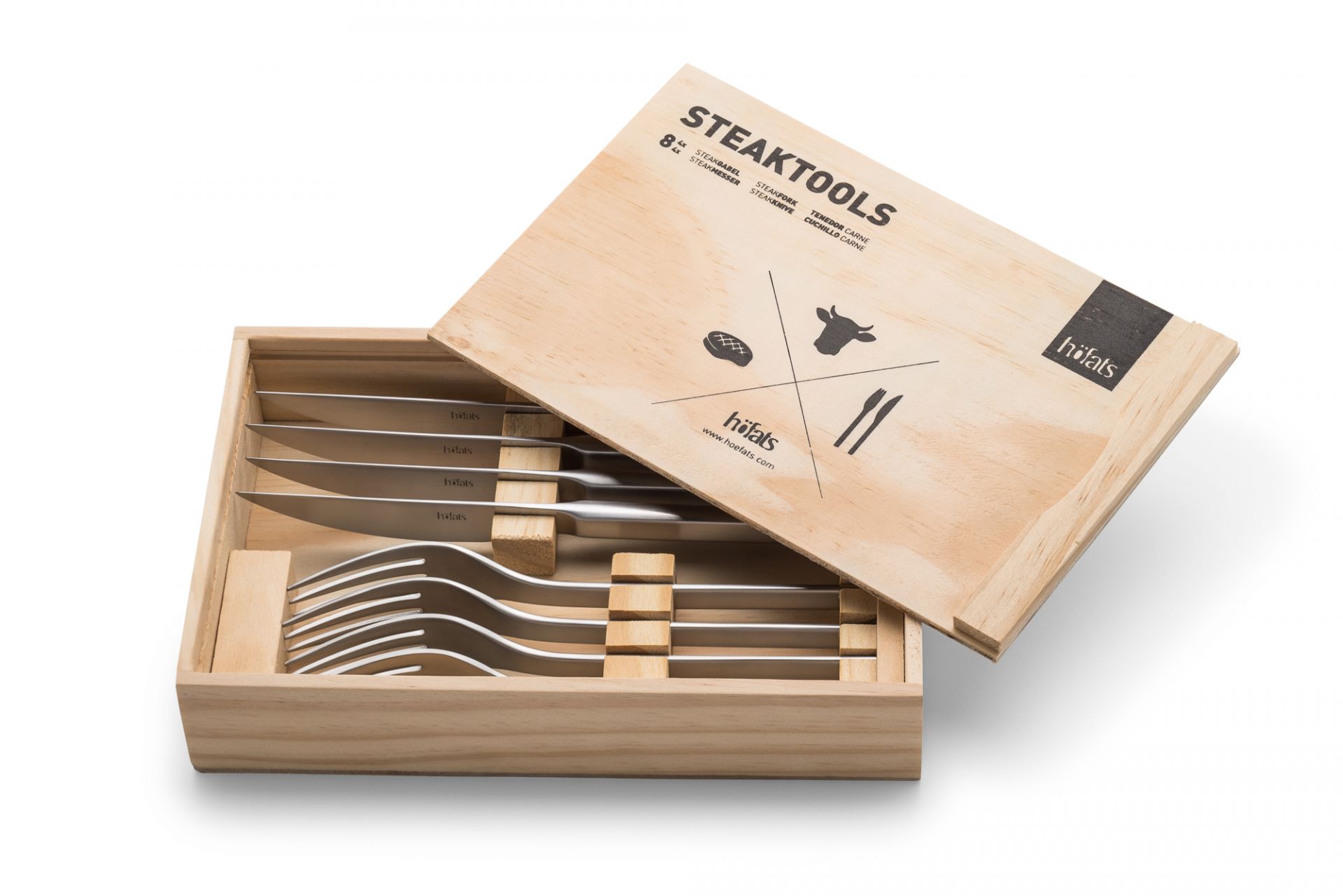 Steak Cutlery 8-piece höfats SINGLE PIECES