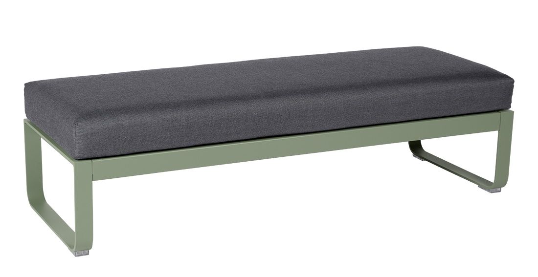 Bellevie 2-Seater Upholstered Stool Outdoor Fermob 