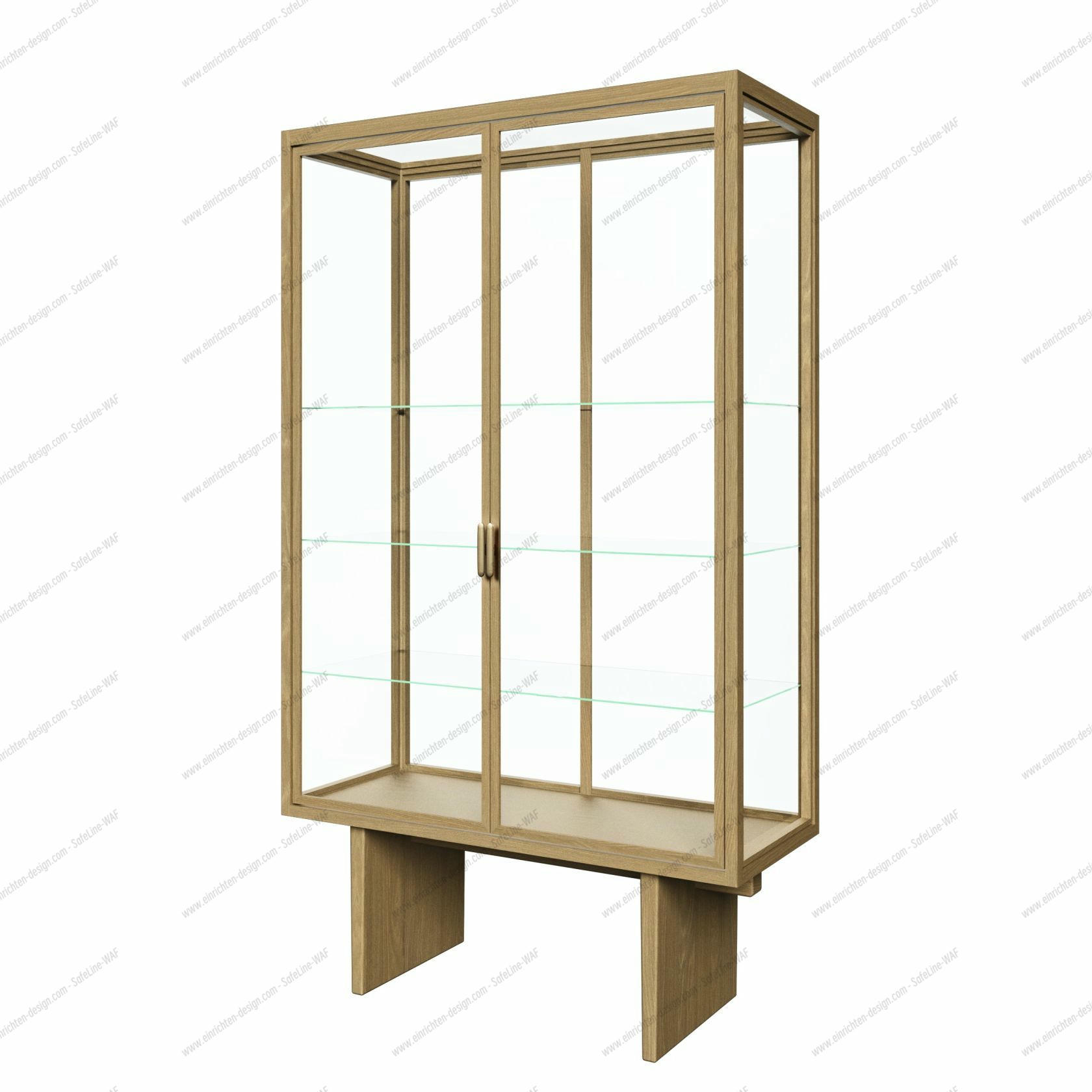 Private Display Case Light Stained Oak Veneer Gubi