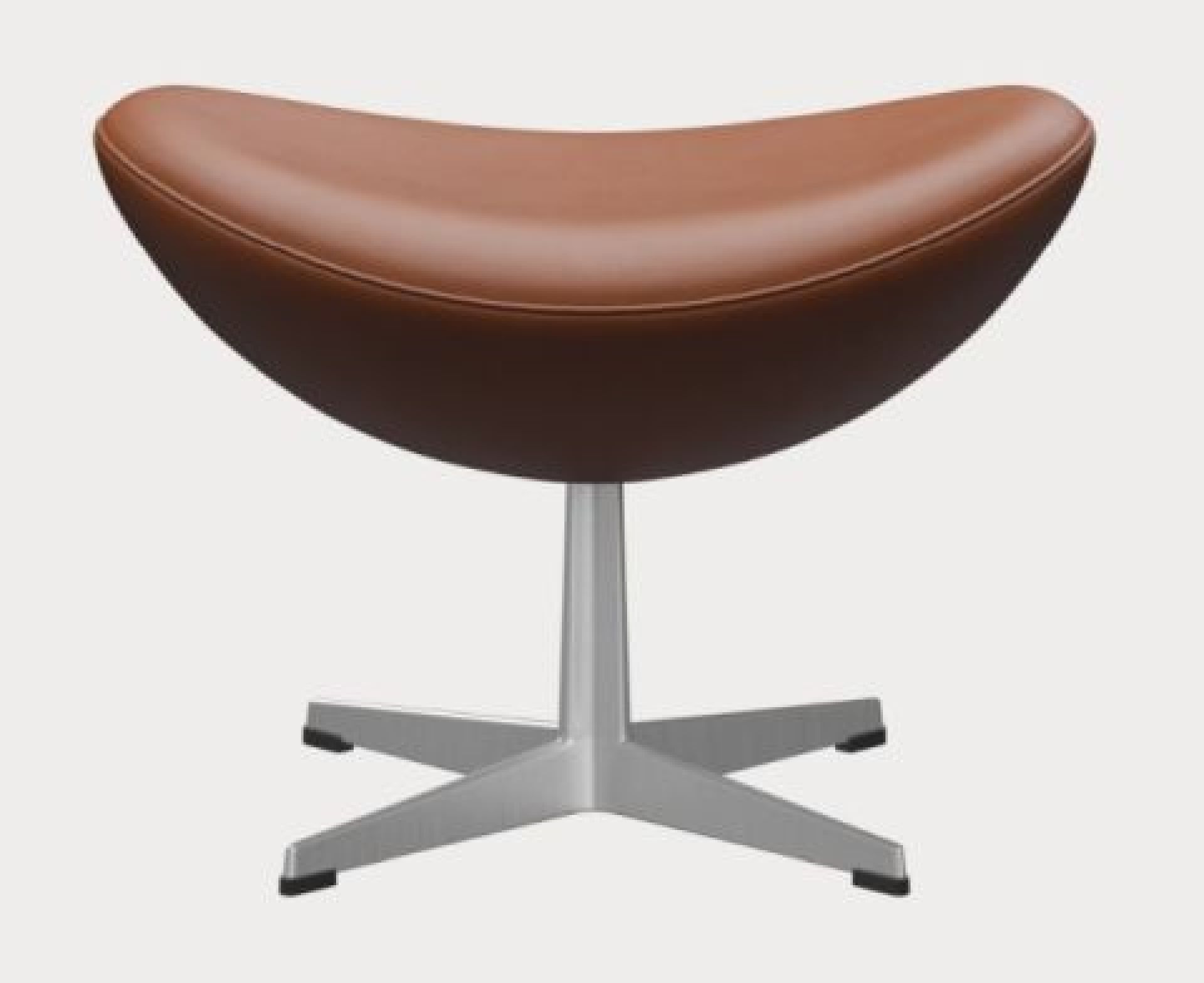 Egg Chair with Stool Action Model Essential Leather Fritz Hansen