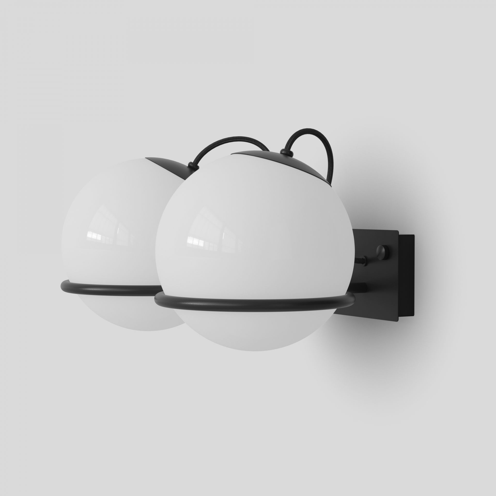 Model 238/2 Wall Lamp Black Mount Astep