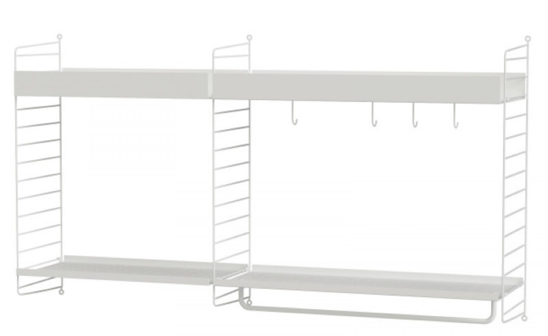 String Kitchen Wall Shelf System A, J Hanlon Shelving